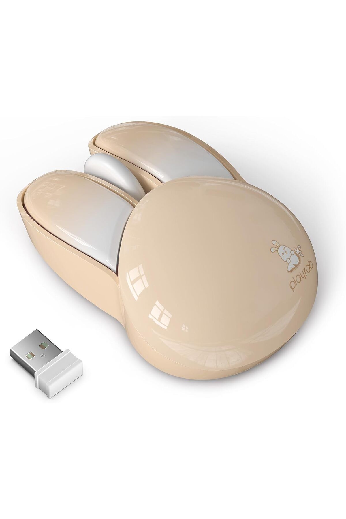 Mofii Wireless Mouse Renkli Tavşan Tasarım Kablosuz Bilgisayar Notebook Mouse 9.2cm x 6cm