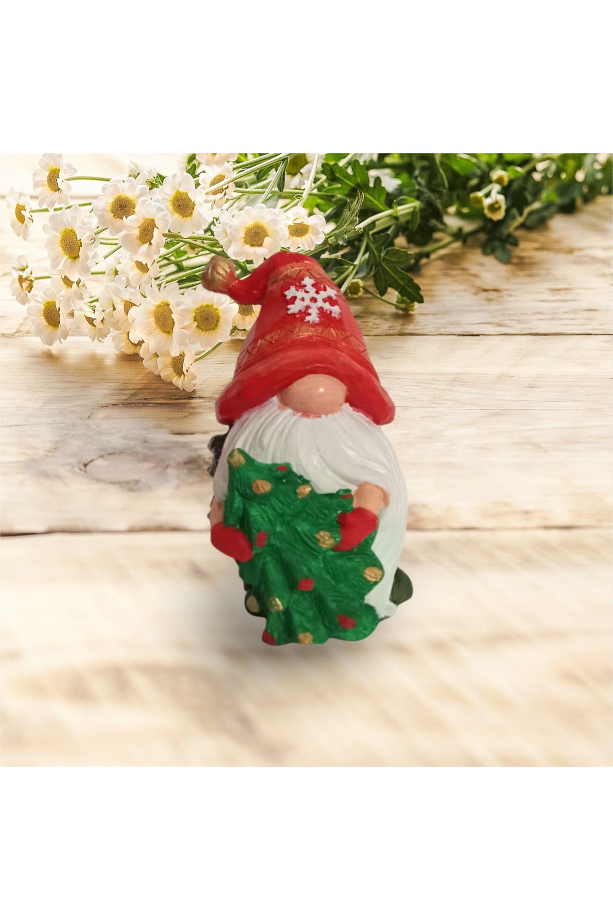 BULUT Çam ağaçlı Gnome Noel baba biblo
