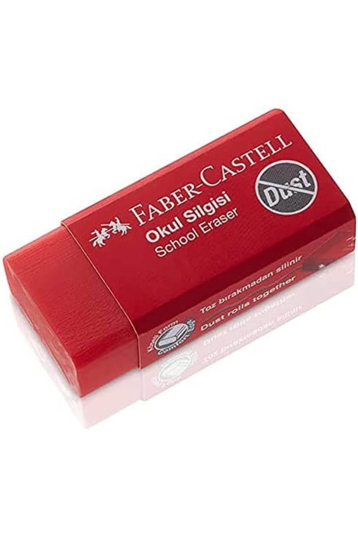 Faber Castell Dust Free Küçük Okul Silgisi Kırmızı / 187223