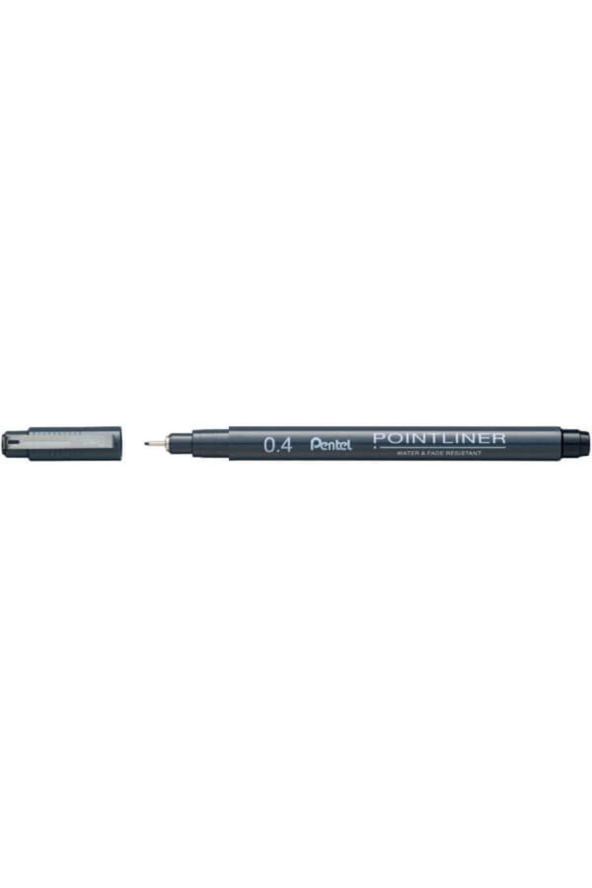 Pentel Pointliner Fiber Uçlu Teknik Çizim Kalemi 0.4mm