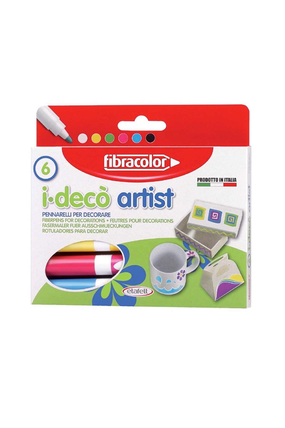 Fibracolor Yıkanabilir Su Bazlı Jumbo Keçeli Kalem 12 Renk