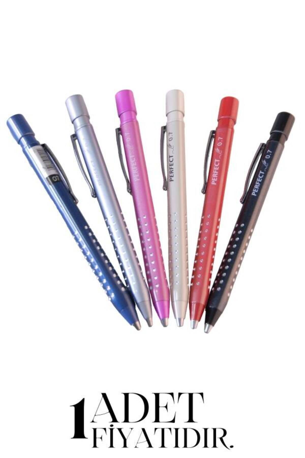 PERFECT 0.7 Metal Üçgen Grip Versatil Mekanik Uçlu Kalem Mp1314