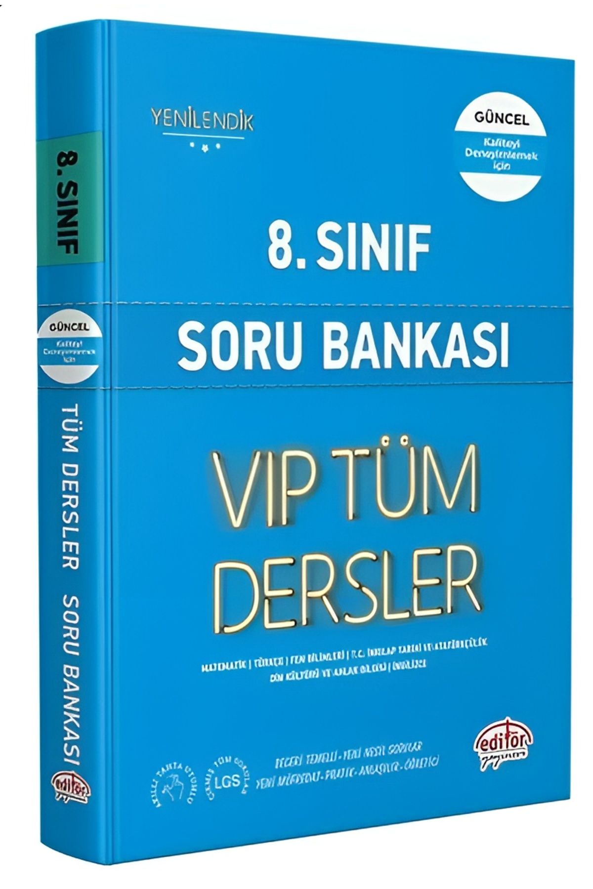 Editör Yayınevi 8. Sınıf VIP Tüm Dersler Soru Bankası Mavi Kitap