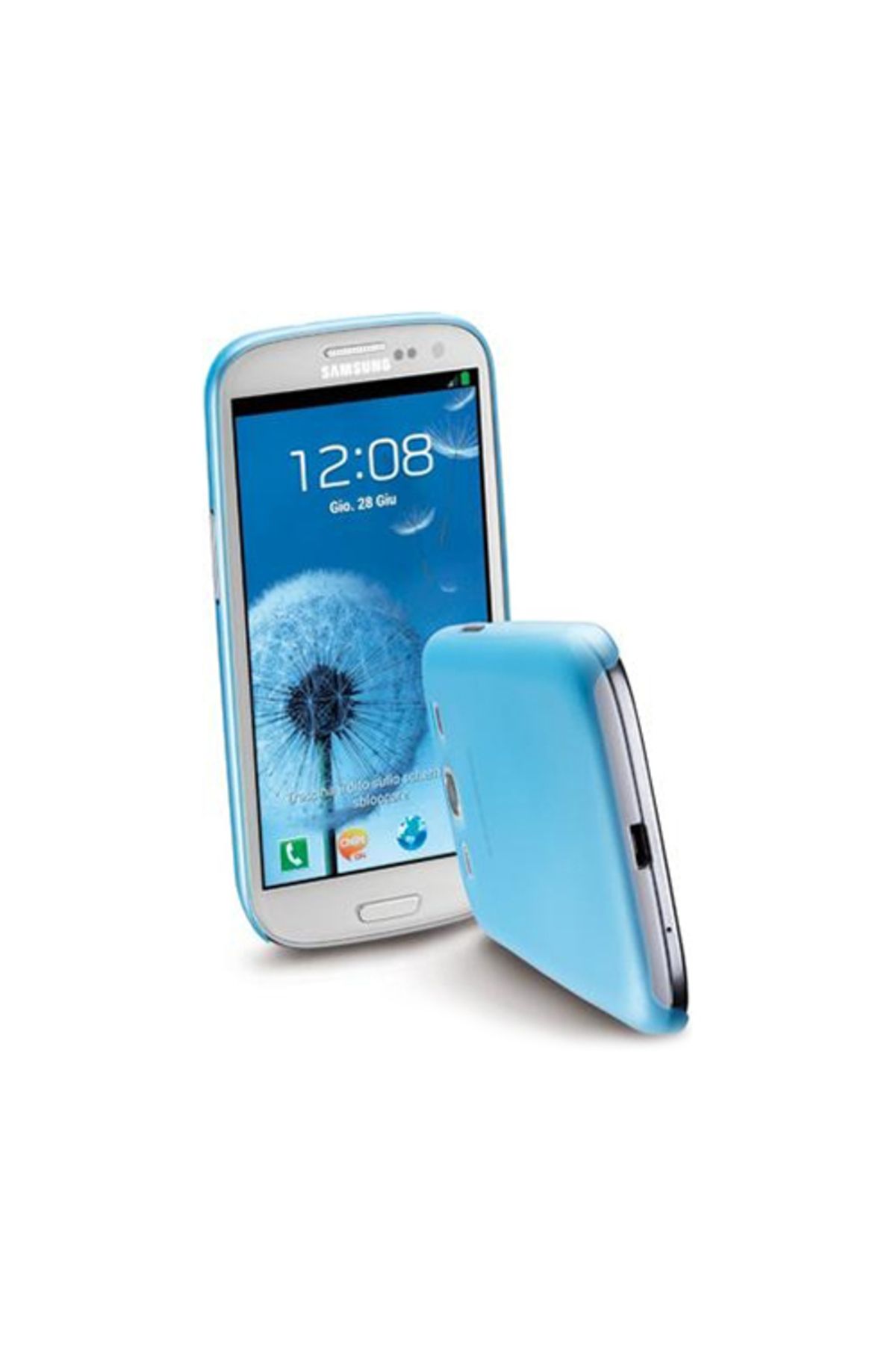 Cellular Line Galaxy S3 ile Uyumlu 035 Silikon Kılıf Mavi 035GALAXYS3B (Out)