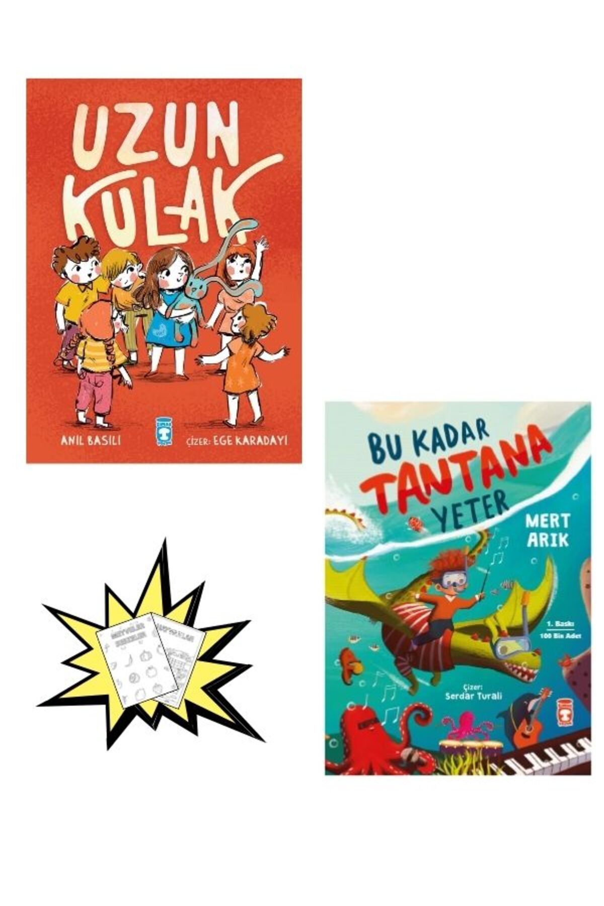 Timaş Yayınları Boyamalı- Uzun Kulak Bu Kadar Tantana Yeter Mert Arık 1. 2. 3. 4. Sınıf Okuma Kitapları