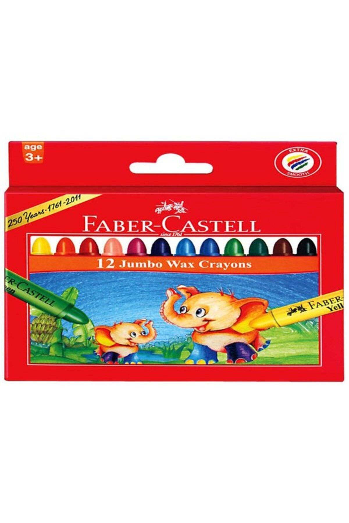 Faber Castell Faber Pastel Wax Crayon Süper 12 Renk