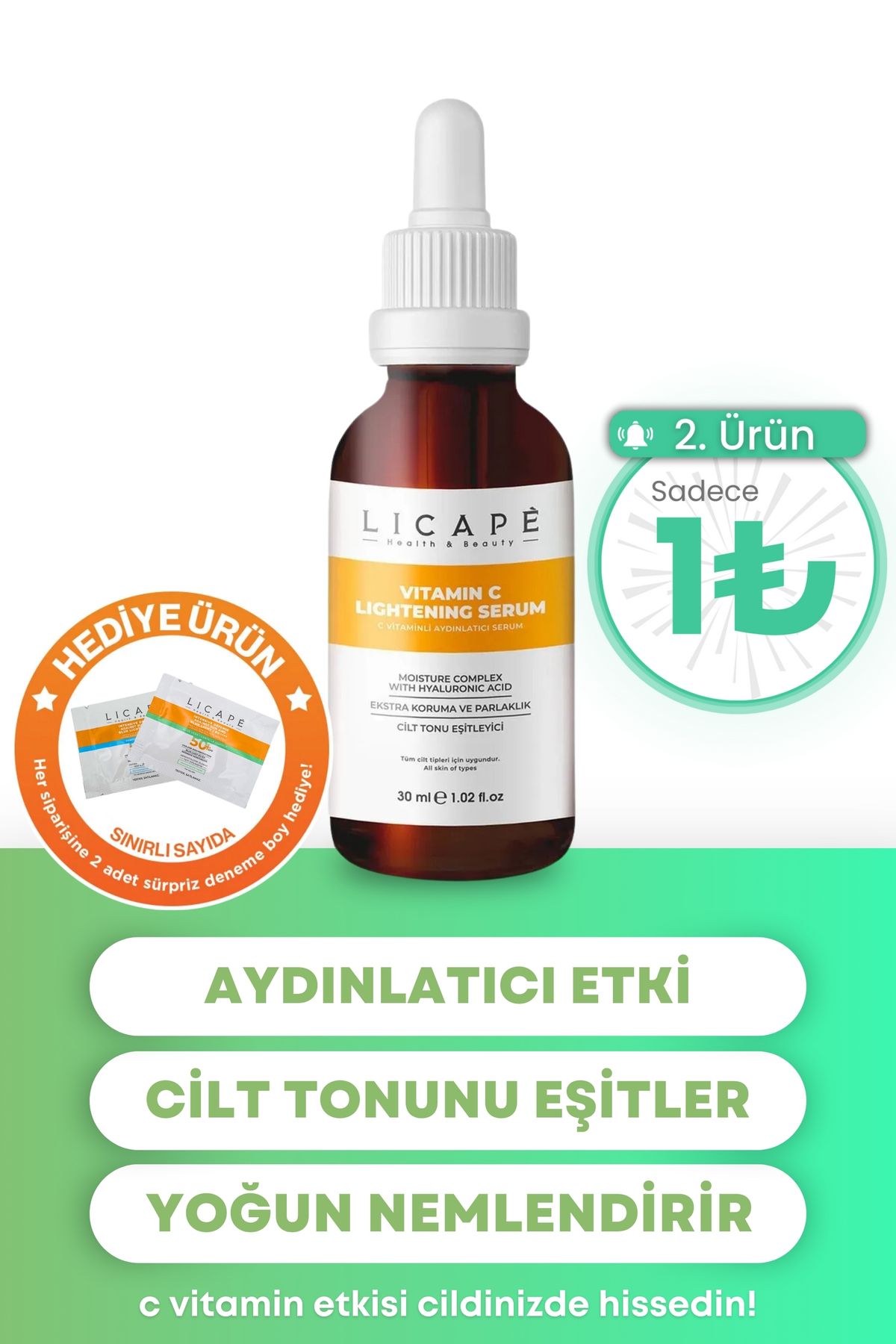 Licape C Vitaminli Aydınlatıcı Serum 30 ml