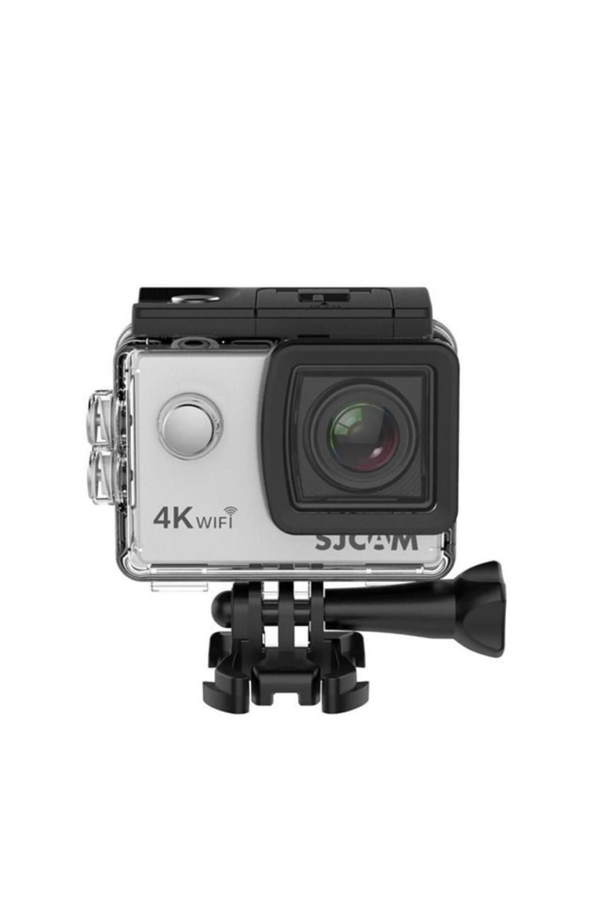 SJCAM Sj4000 Air Wifi 4k Uhd 16mp 135° 2” H.264 30 Metre Su Geçirmez Kılıflı Aksiyon Kamerası Gümüş