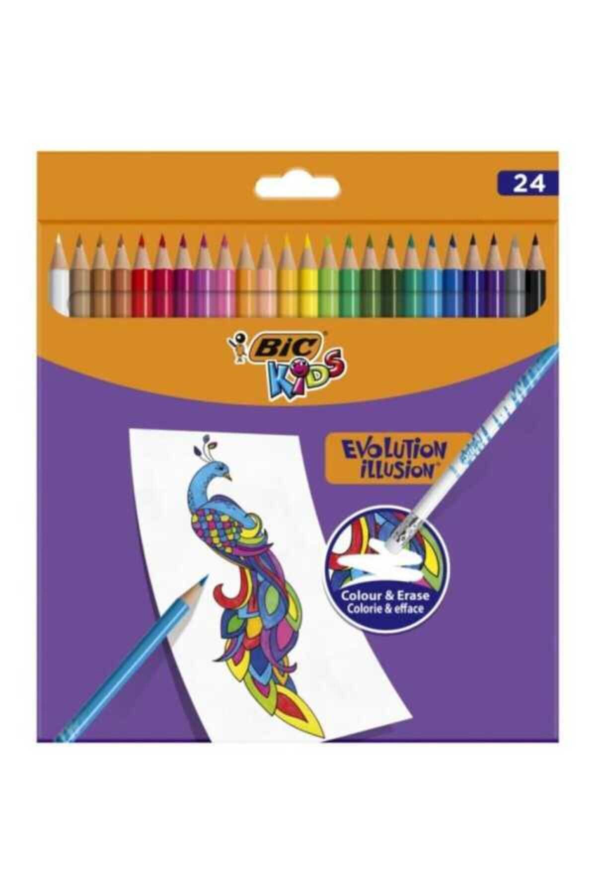 Bic Silinebilir Kuru Boya Kalemi 24 Renk