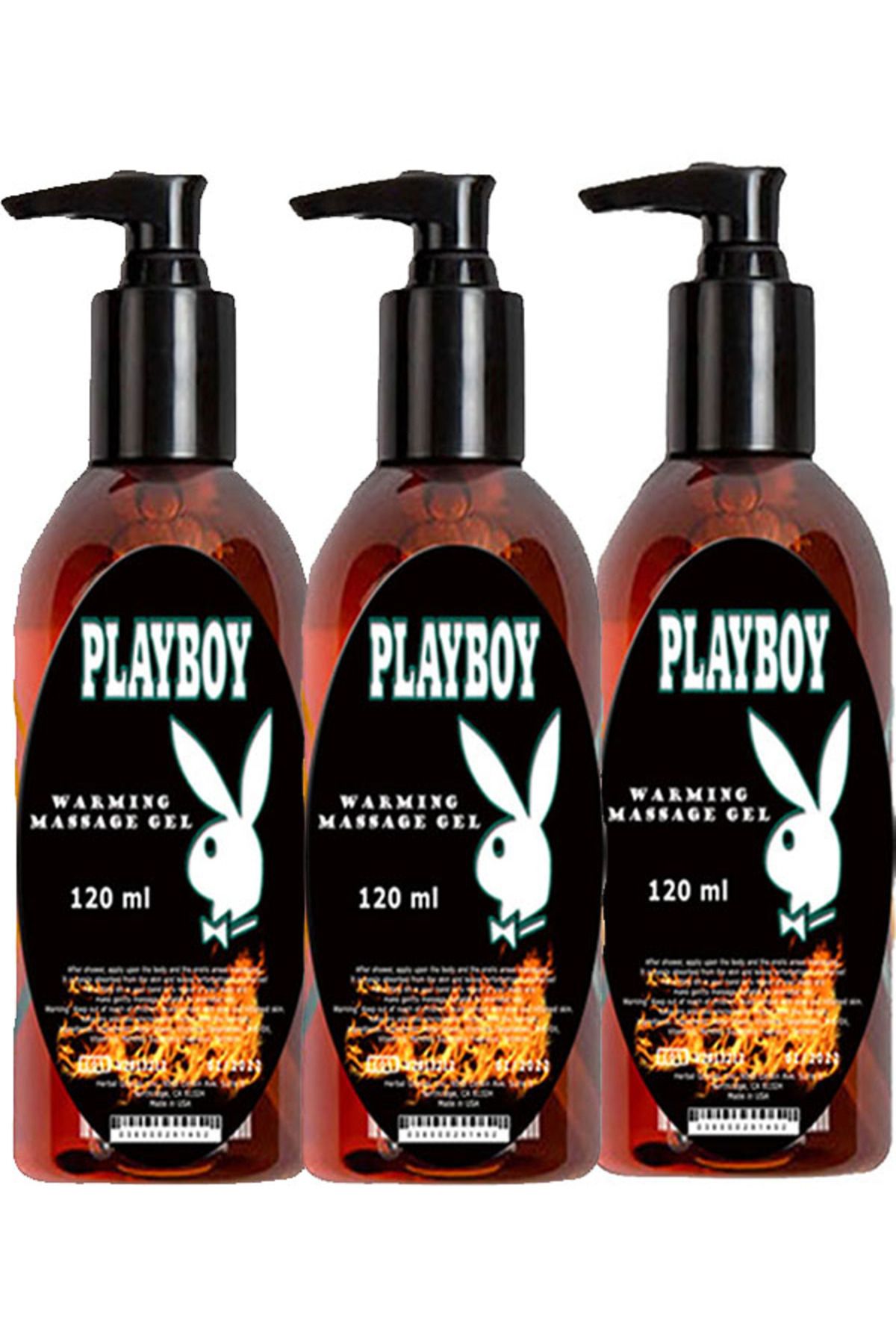 Playboy Isıtıcılı Masaj Yağı / Warming Massage Oil 120ml X 3 ad