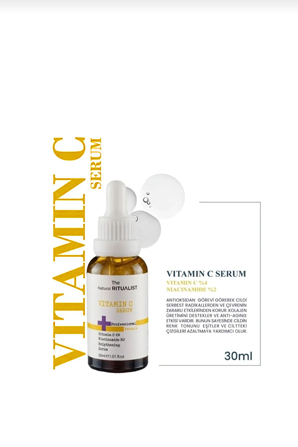 The Natural Ritualist C Vitamin Serumu 30 Ml