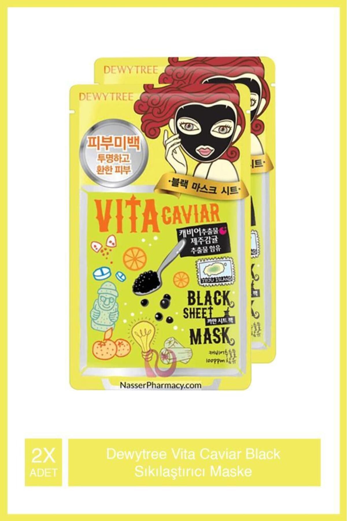 DEWYTREE Vita Caviar Black Mask C Vitaminli Siyah Maske X2 Adet