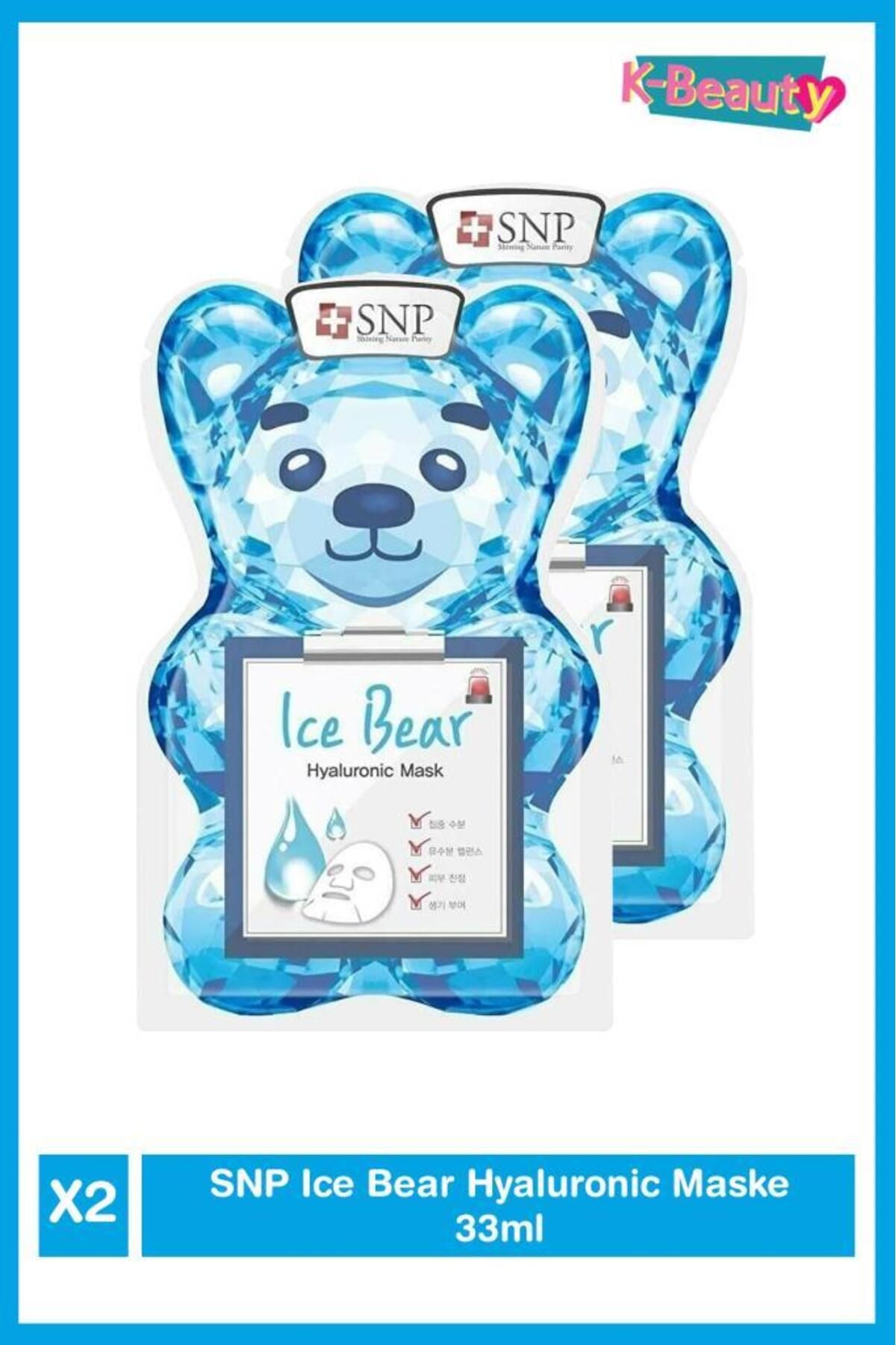 SNP Ice Bear Hyaluronıc Maske 33ml 2'li Set