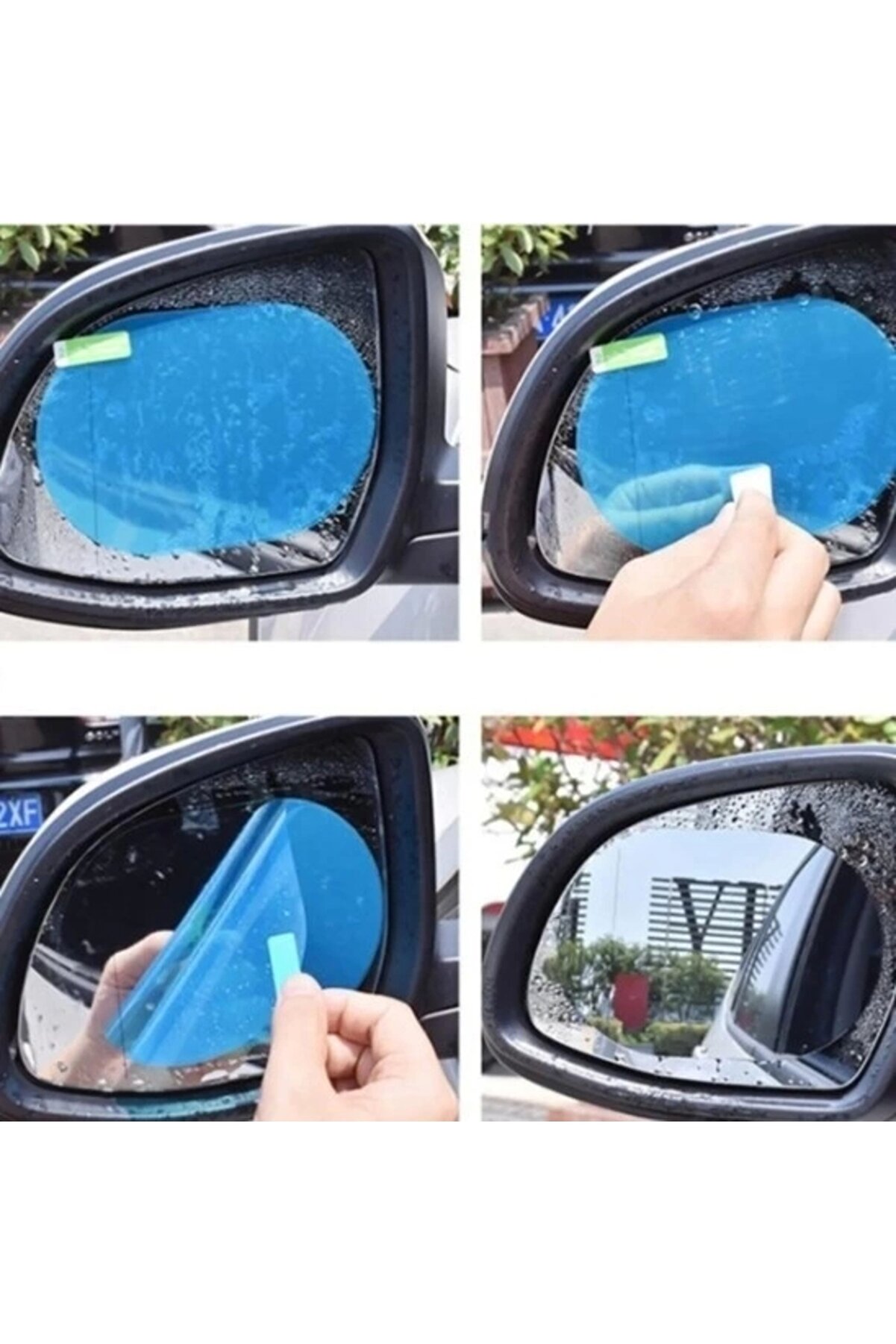 İstocToptan Oto Dış Ayna Yağmur Kaydırıcı Araba Yan Cam Dikiz Aynası Filmi Buğu Önleyici Su Tutmaz Film