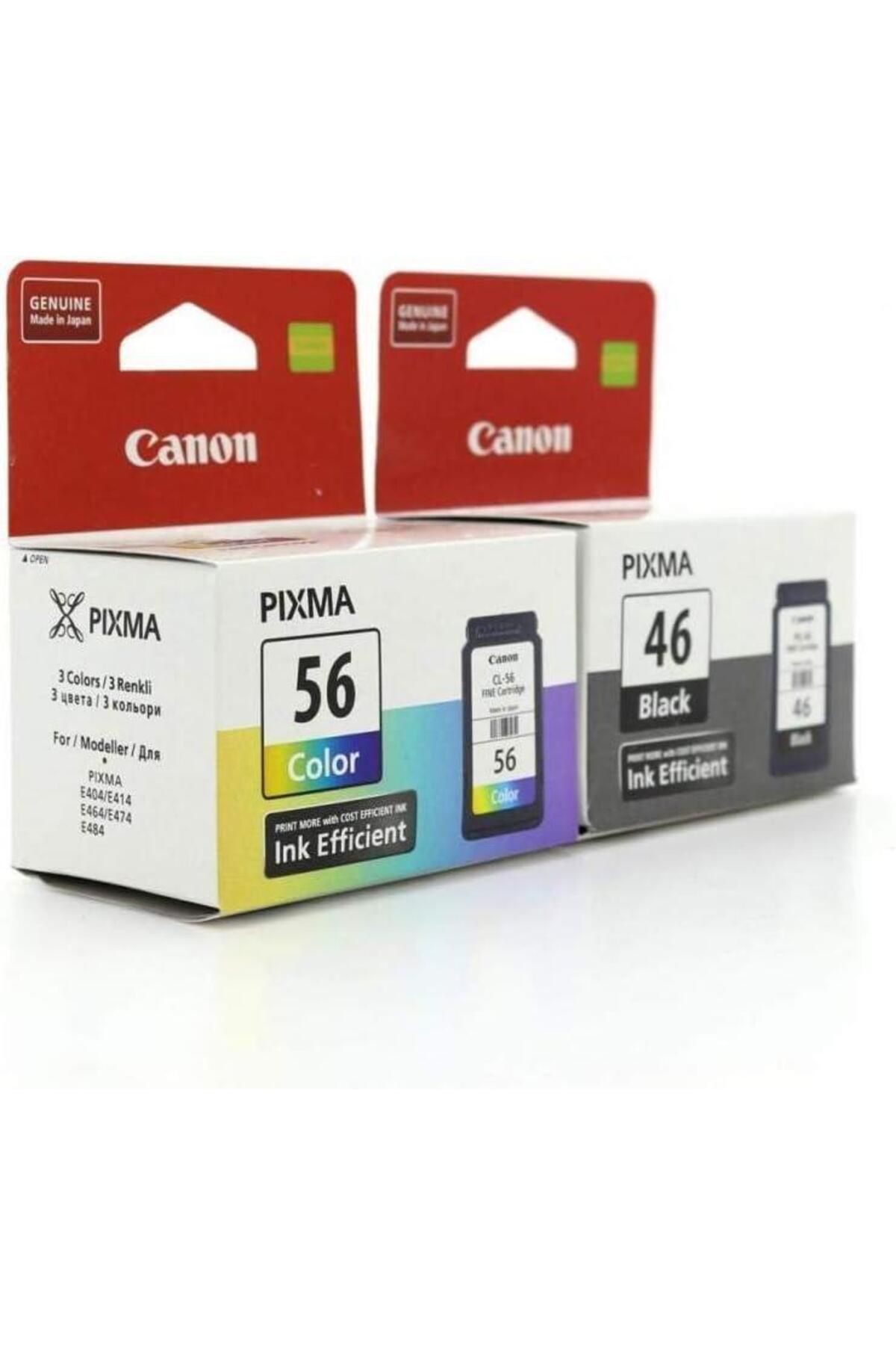 Canon Pg-46 /cl-56 Pixma E404/e414/e464/e484 Siyah Ve Renkli Kartuş 241108