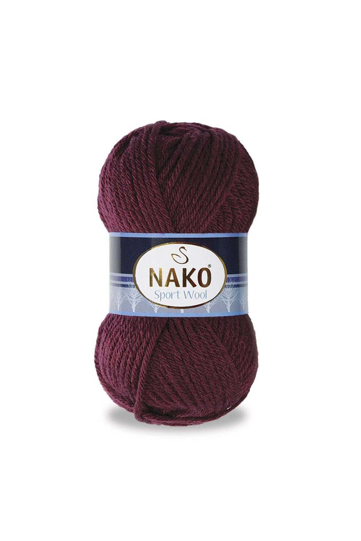 Nako Sport Wool 3718 Koyu Güvez El Örgü İpi 100 Gr.
