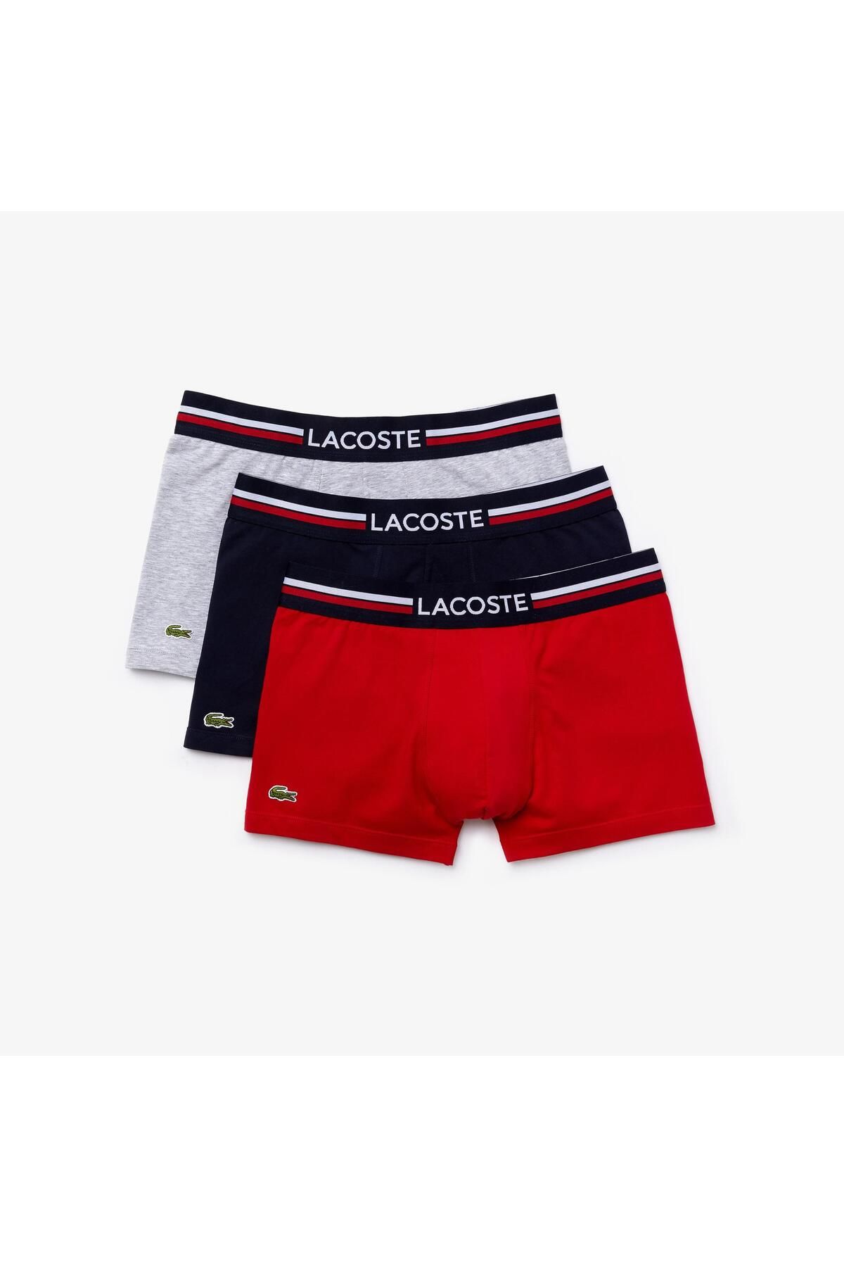 Lacoste Erkek 3 Lü Boxer 5h3386-00-w34