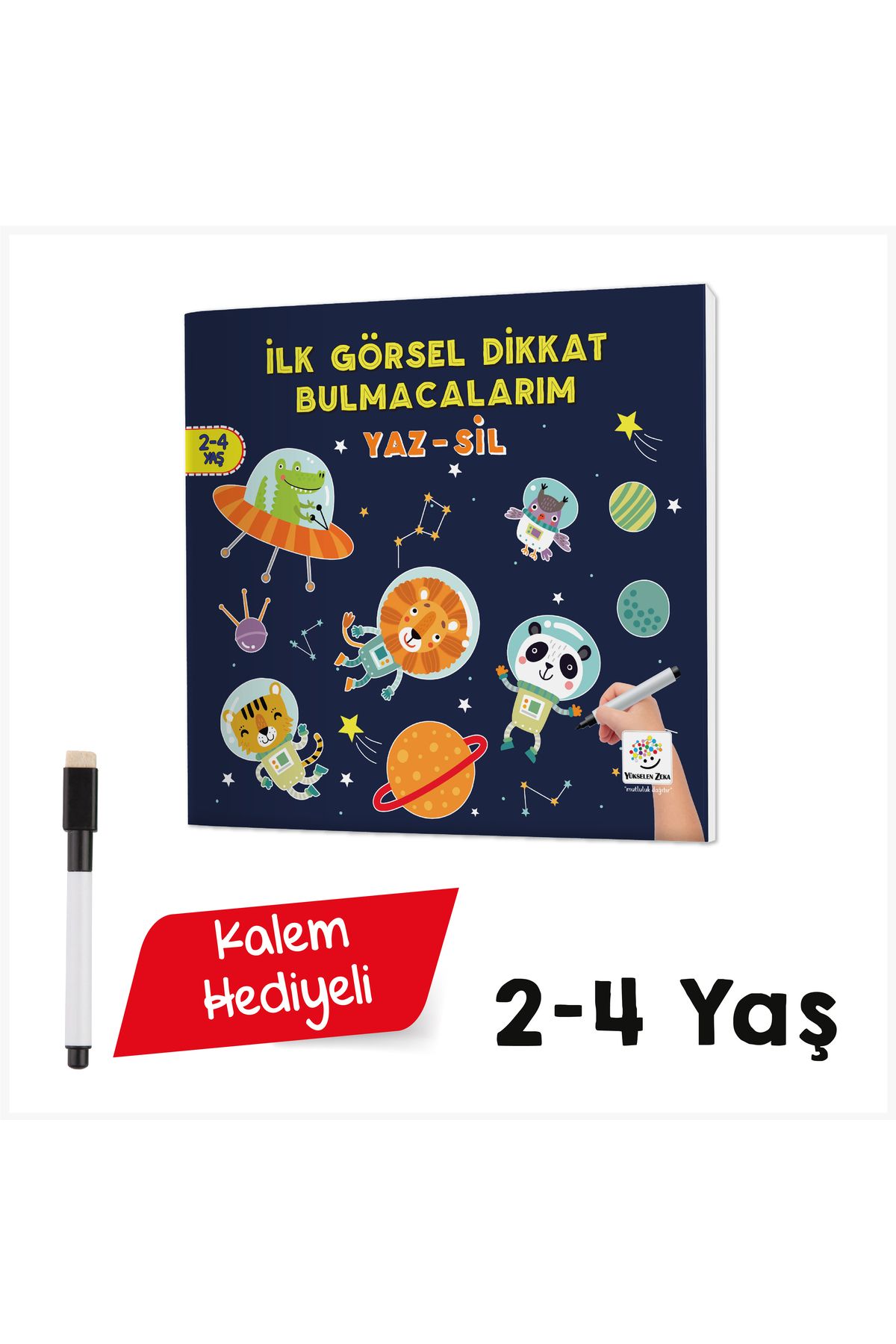 Yükselen Zeka Yayınları Mucit Karınca Yaz Sil Serisi Ilk Görsel Dikkat Geliştirme Kitabım