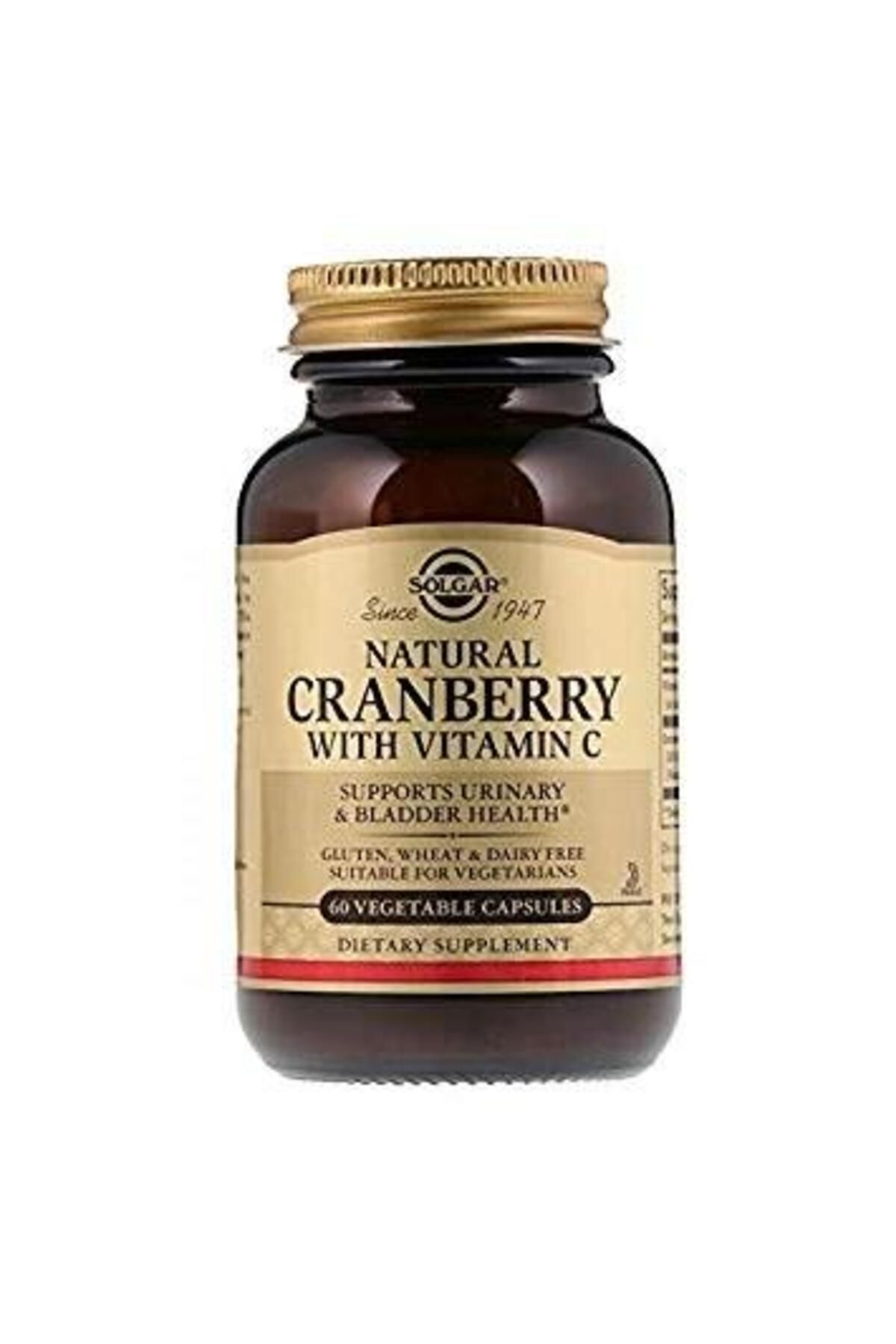 Solgar Cranberry With Vitamin C 60 Kapsül 033984009554