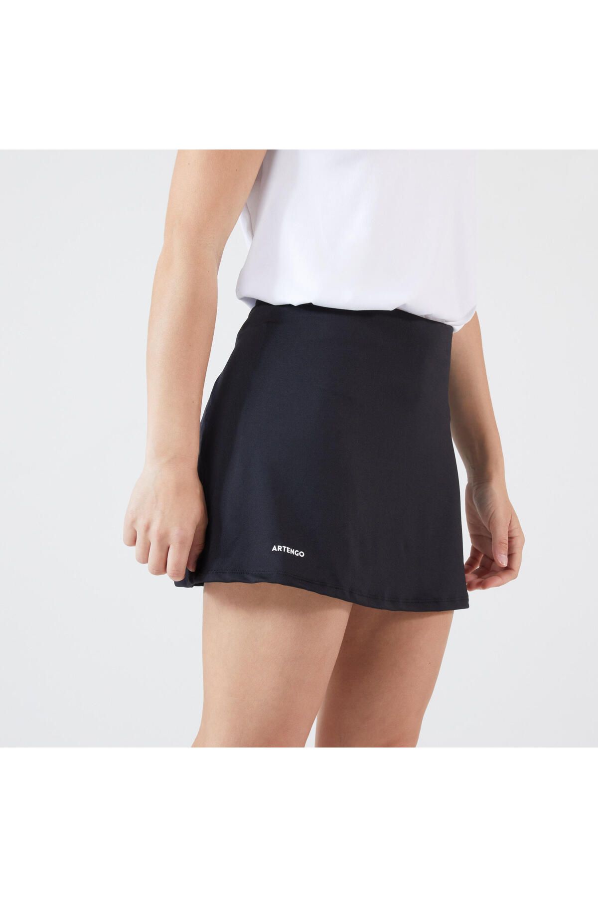Decathlon Kadın Tenis Eteği - Siyah - Essentiel 100