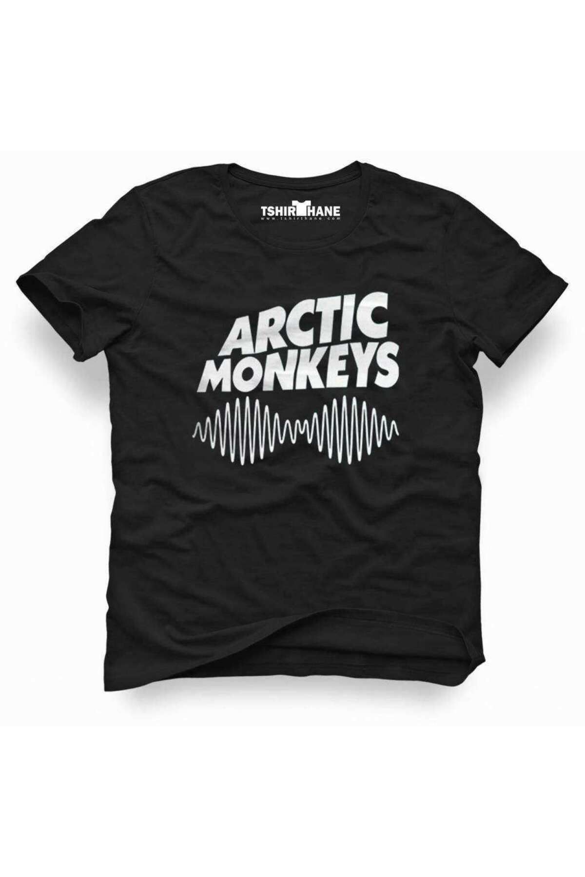 Tshirthane Arctic Monkeys Rock Metal Müzik Baskılı Erkek Dar Kesim Slim Fit T-shirt