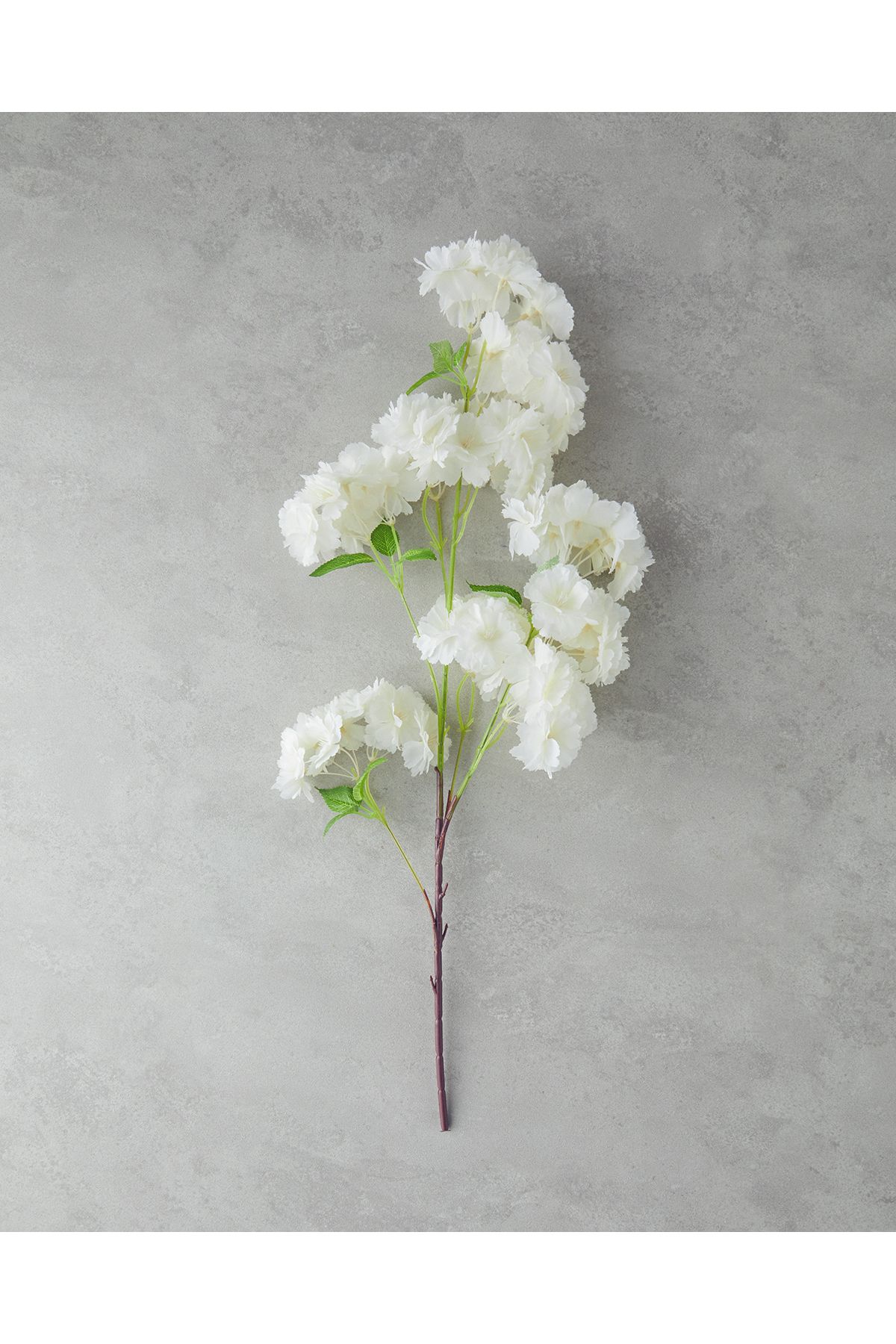 English Home Cherry Branch Tek Dal Yapay Çiçek Beyaz
