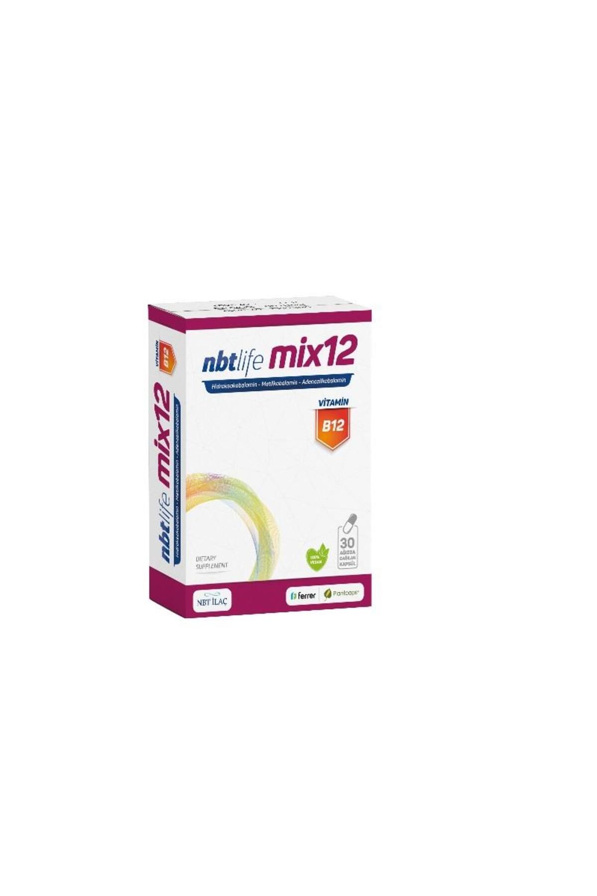 Nbt İlaç Nbtlife Mix12 30 Kapsül , Hidroksikobalamin, Metilkobalamin, Adenokobalamin