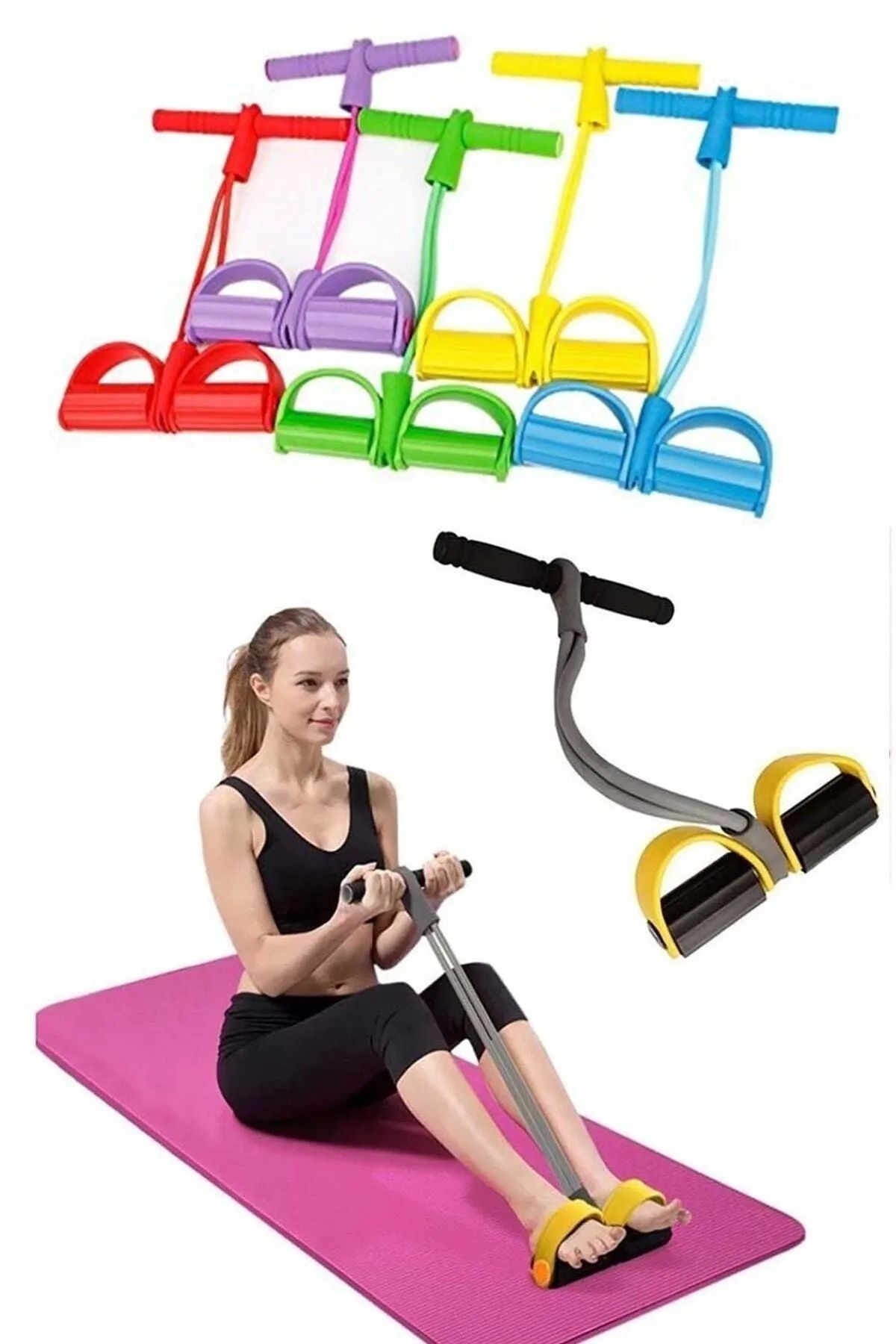 Xolo Body Trimmer Vücut Şekillendirici Egzersiz Karın El Ayak Direnç Lastiği  4 Lastikli