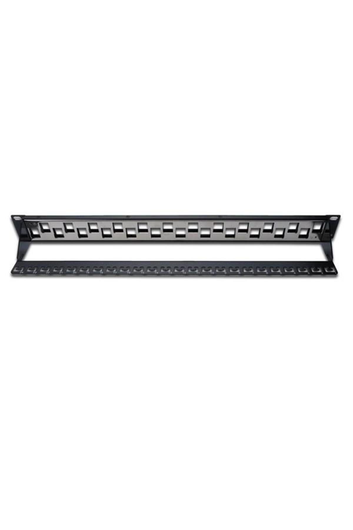 Digitus Dıgıtus Dn-91412 Moduler Utp/ftp Cat6/cat6a 24 Port Boş 1u Zırhlı Patch Panel