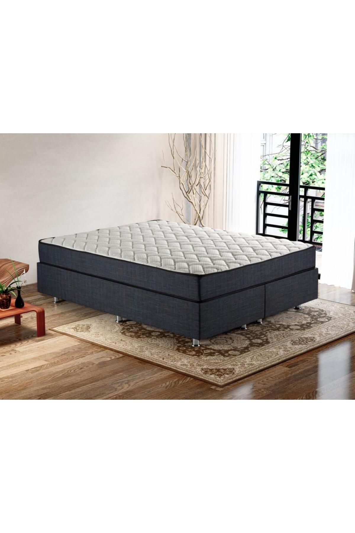 Niron Yatak Notte Yatak 150x200 Cm Çift Kişilik Ultra Ortopedik Sert Yatak, Tek Taraflı Lüks Kumaşlı Yaylı Yatak
