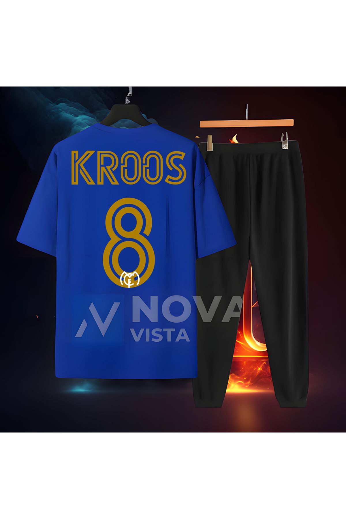 Biy Store real madrid toni kroos 8 numara forma sırt baskılı unisex tişört t-shirt eşofman takımı