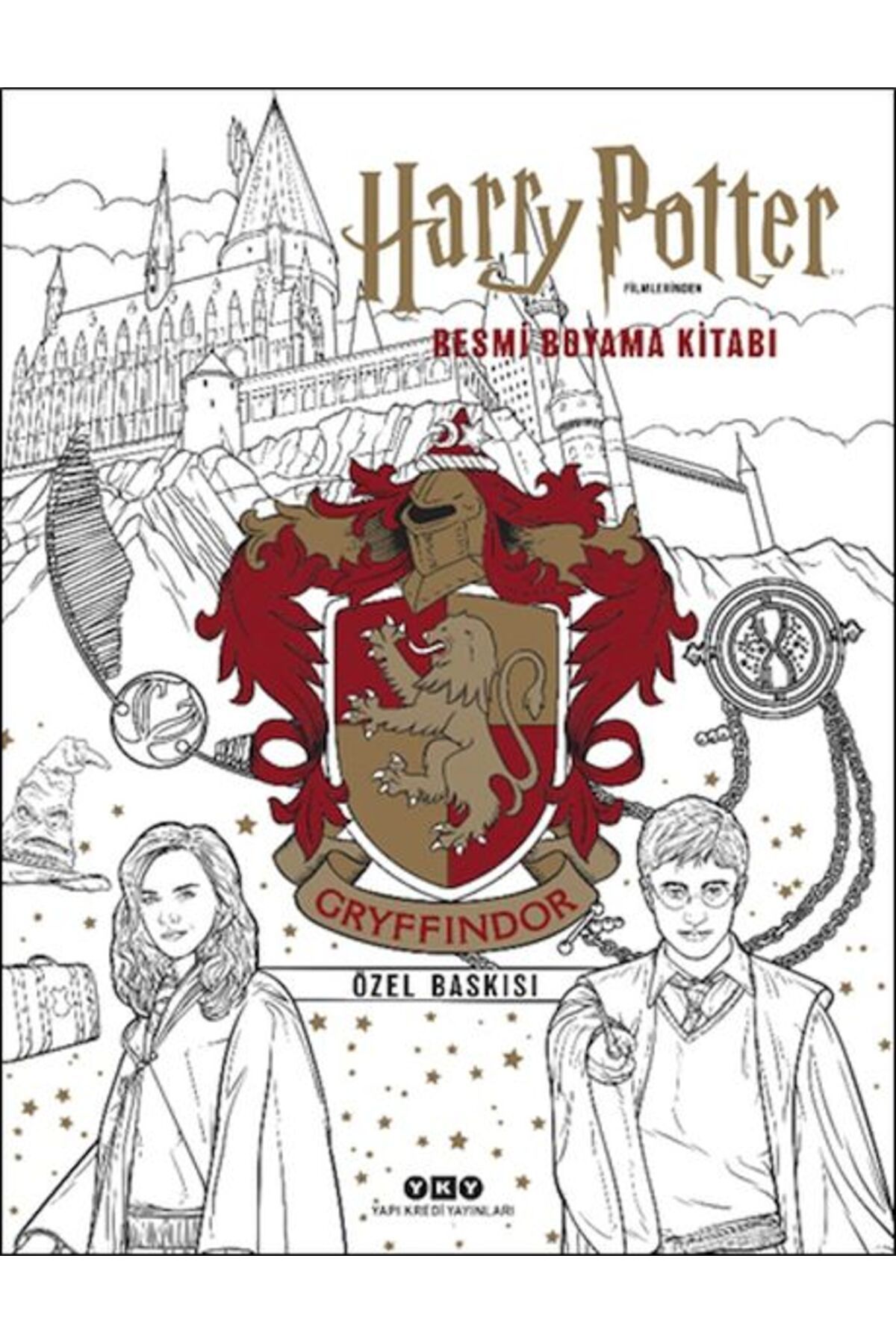 Yapı Kredi Yayınları Harry Potter Filmlerinden Resmi Boyama Kitabı – Gryffindor Özel Baskısı