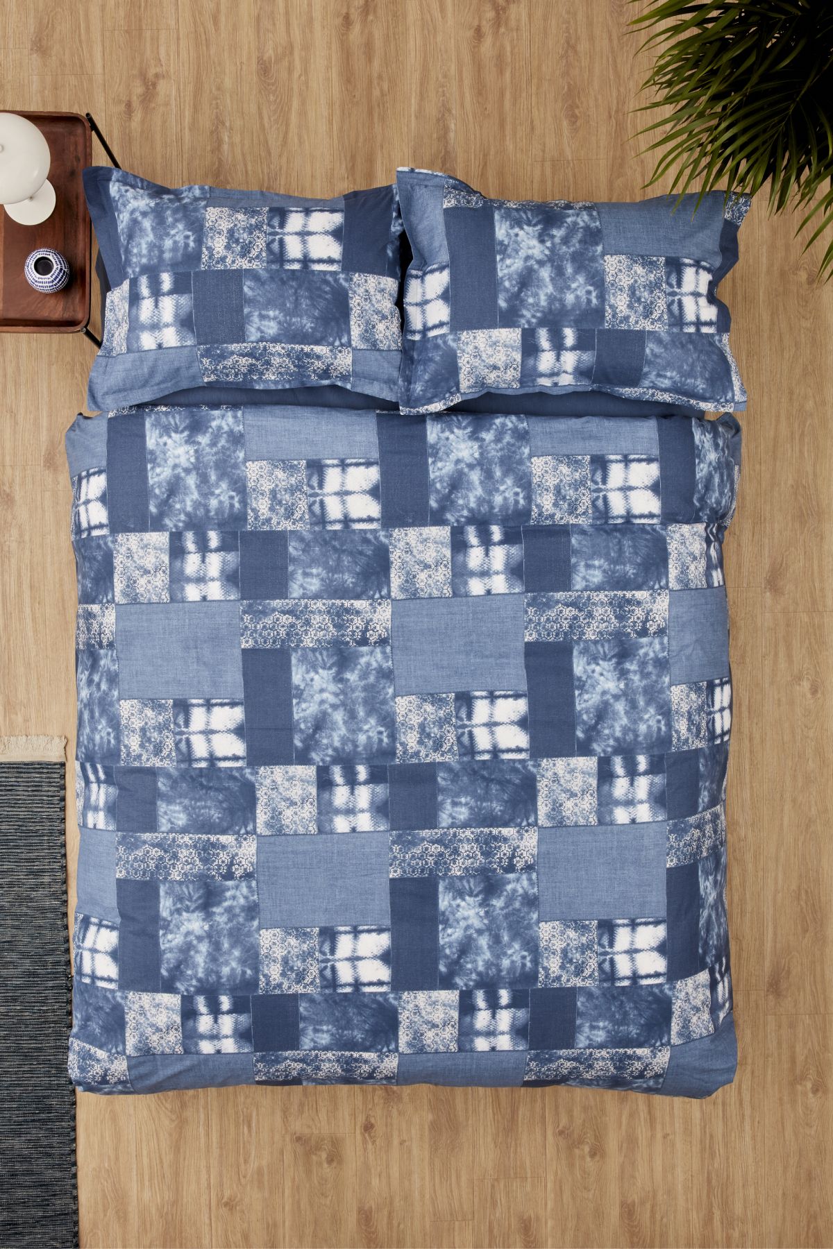 Karaca Home Denim Patch Tek Kişilik Nevresim Takımı Mavi