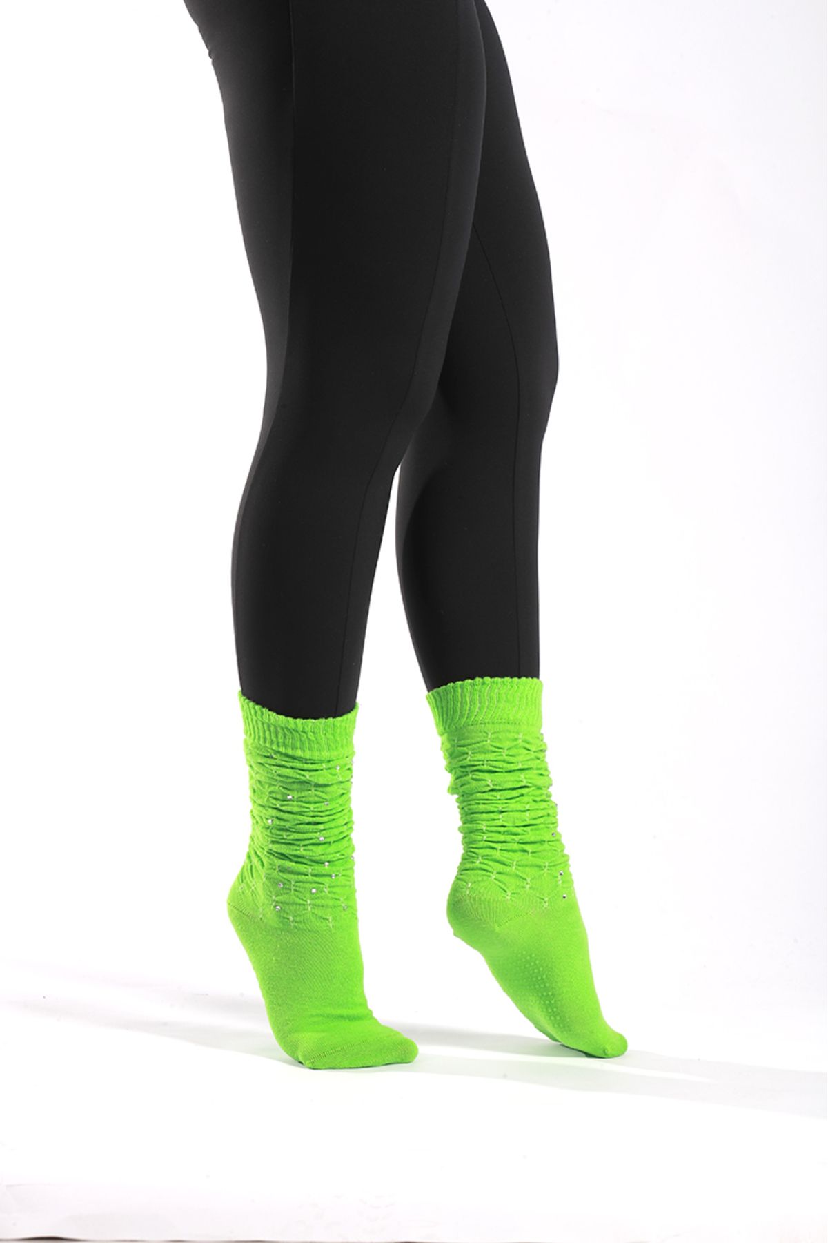 Muse Of Socks Fully Caldo Yeşil Kaydırmaz Pilates Ve Yoga Çorabı