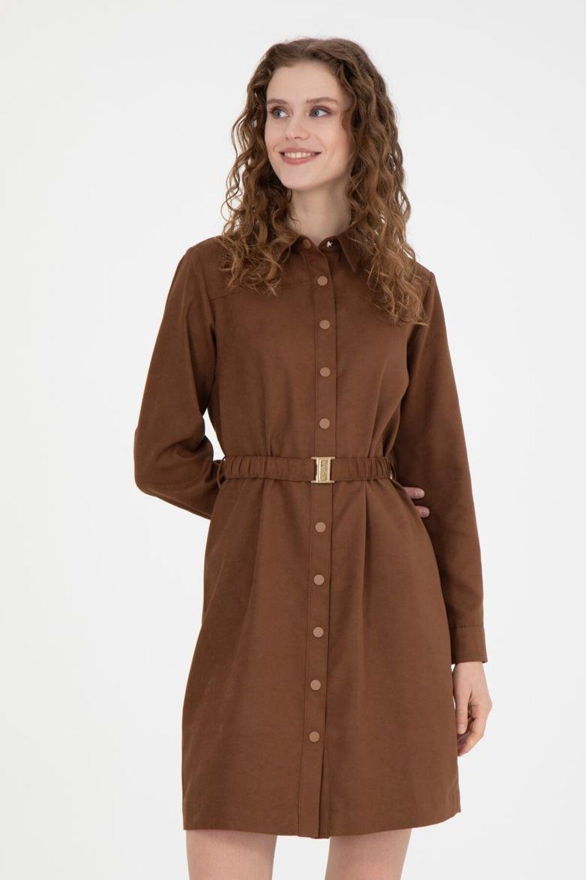 U.S. Polo Assn. Kadın Coconut Dokuma Elbise