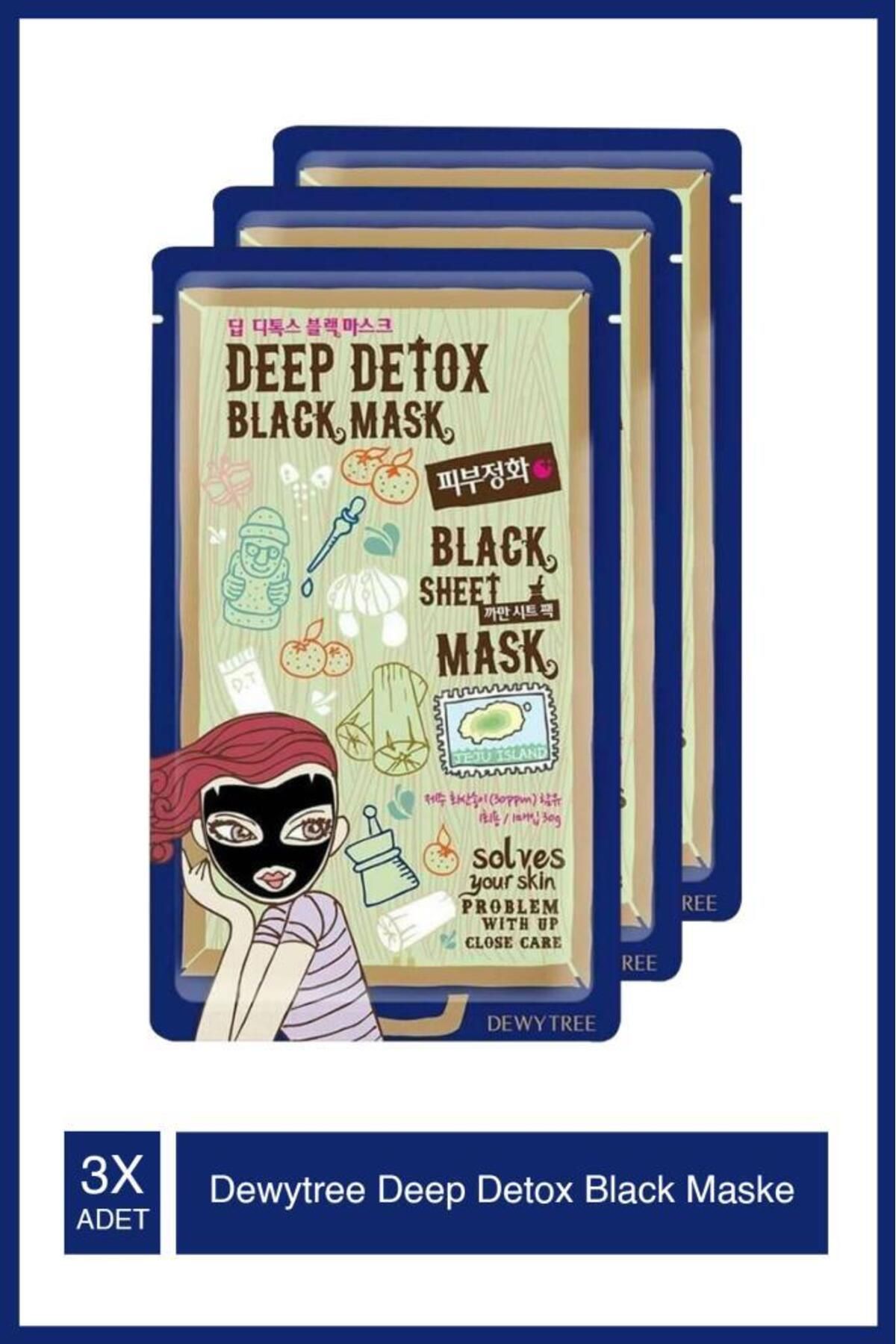 DEWYTREE Deep Detox Black Mask X3 Adet
