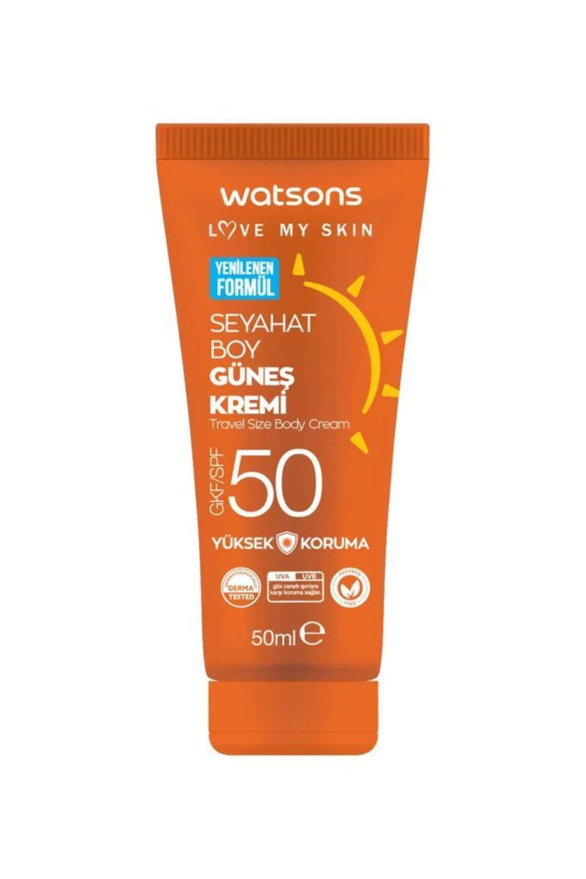 Watsons Seyahat Boy Spf 50 Güneş Kremi 50 ml