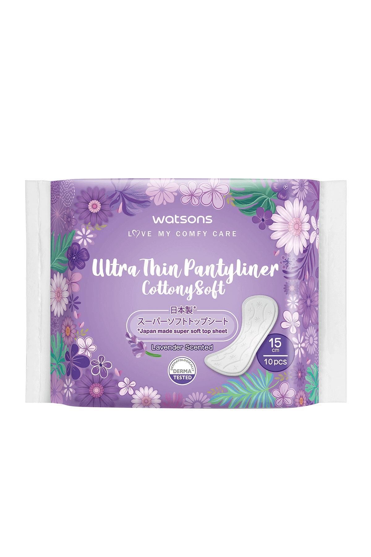 Watsons Cottony Soft Ultra Ince Lavanta Kokulu Günlük Ped 10 Adet