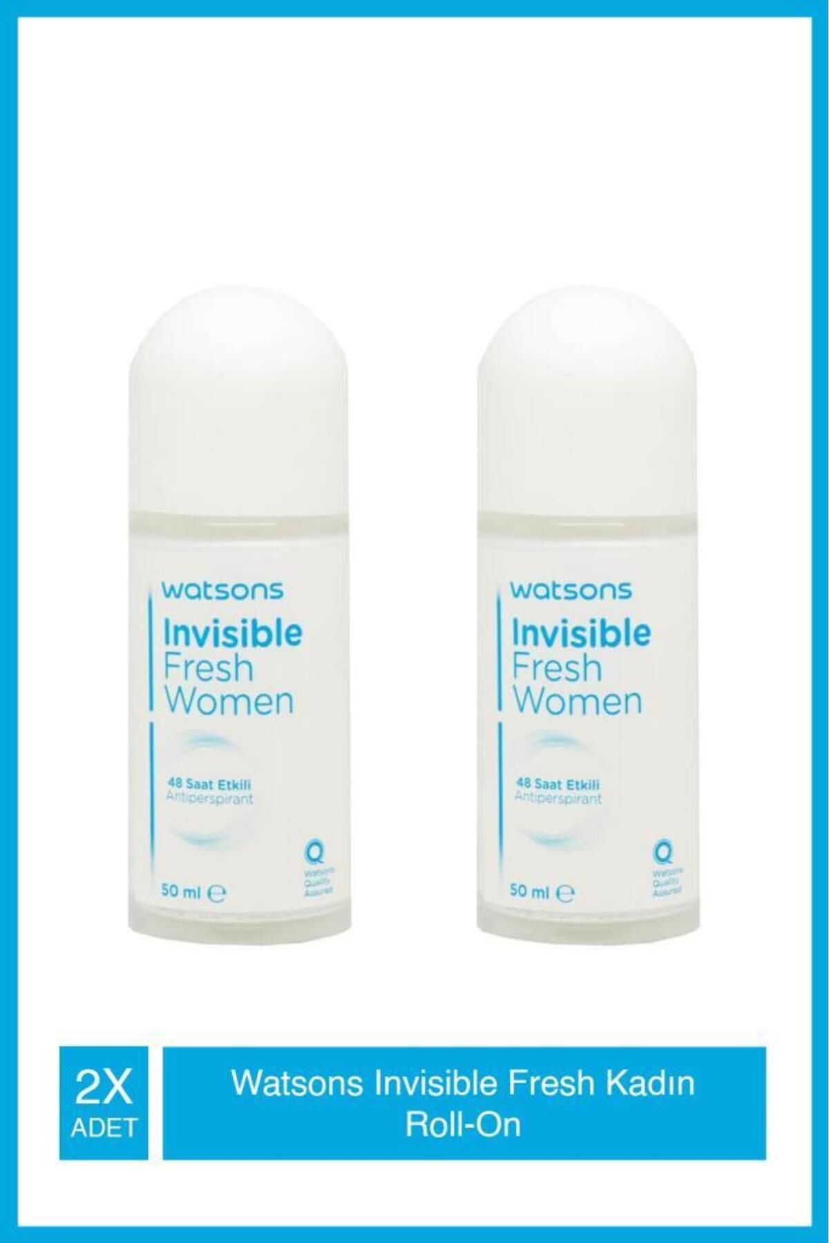 Watsons Invisible Fresh 48 Saat Etkili Kadın Roll-on 50 ml X2 Adet