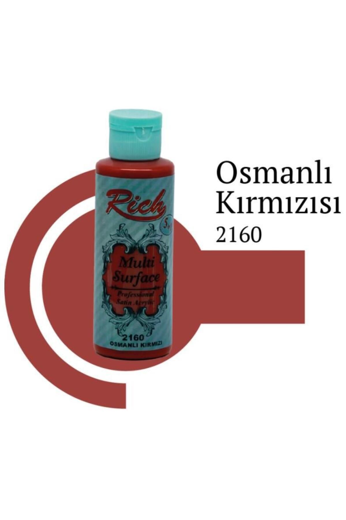 Rich Lisinya202 Multi Surface 2160 Osmanlı Kırmızı Akrilik Boya 120 Cc