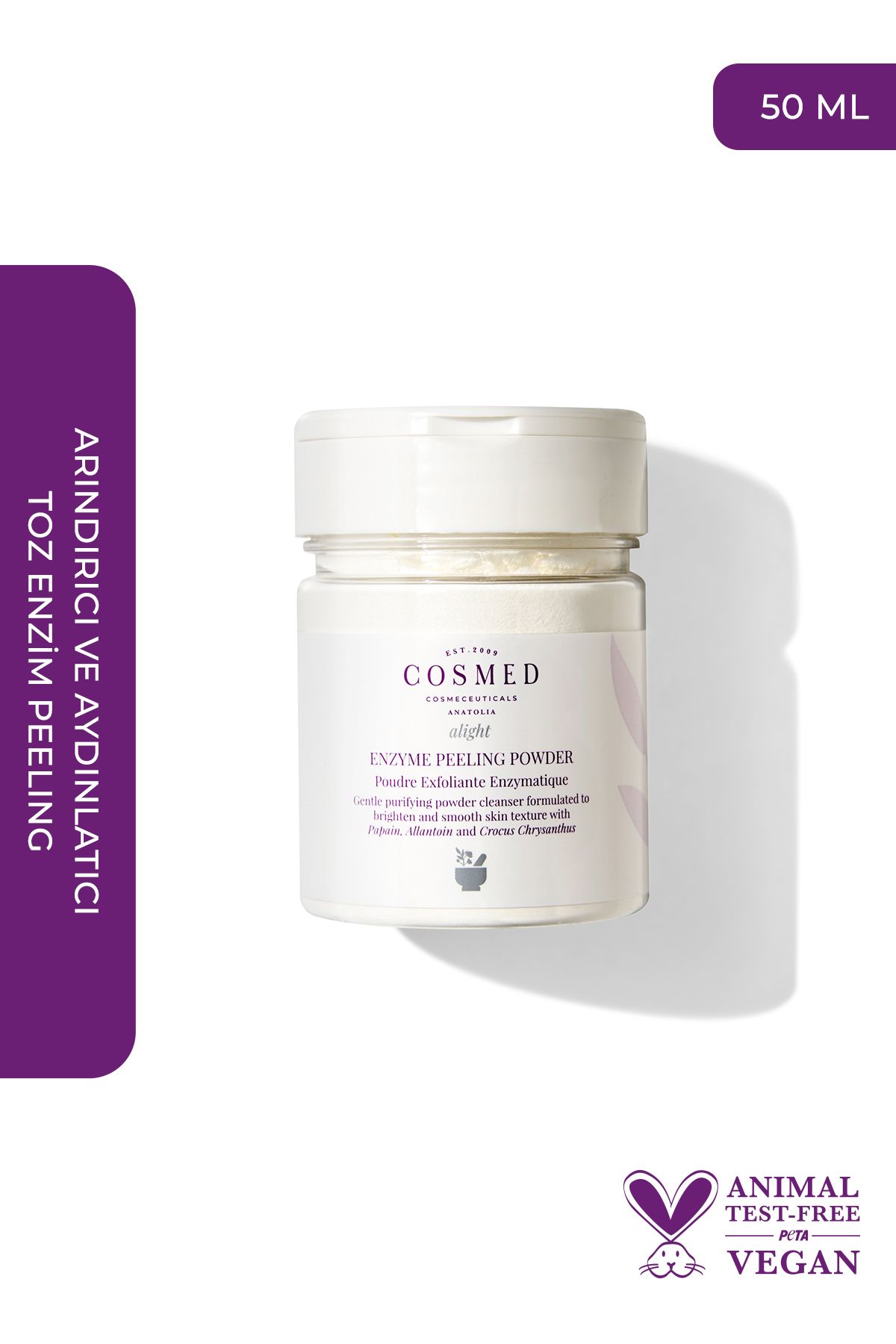 COSMED Alight Enzyme Peeling Powder - Arındırıcı Ve Aydınlatıcı Toz Enzim Peeling Temizleyici 75 gr