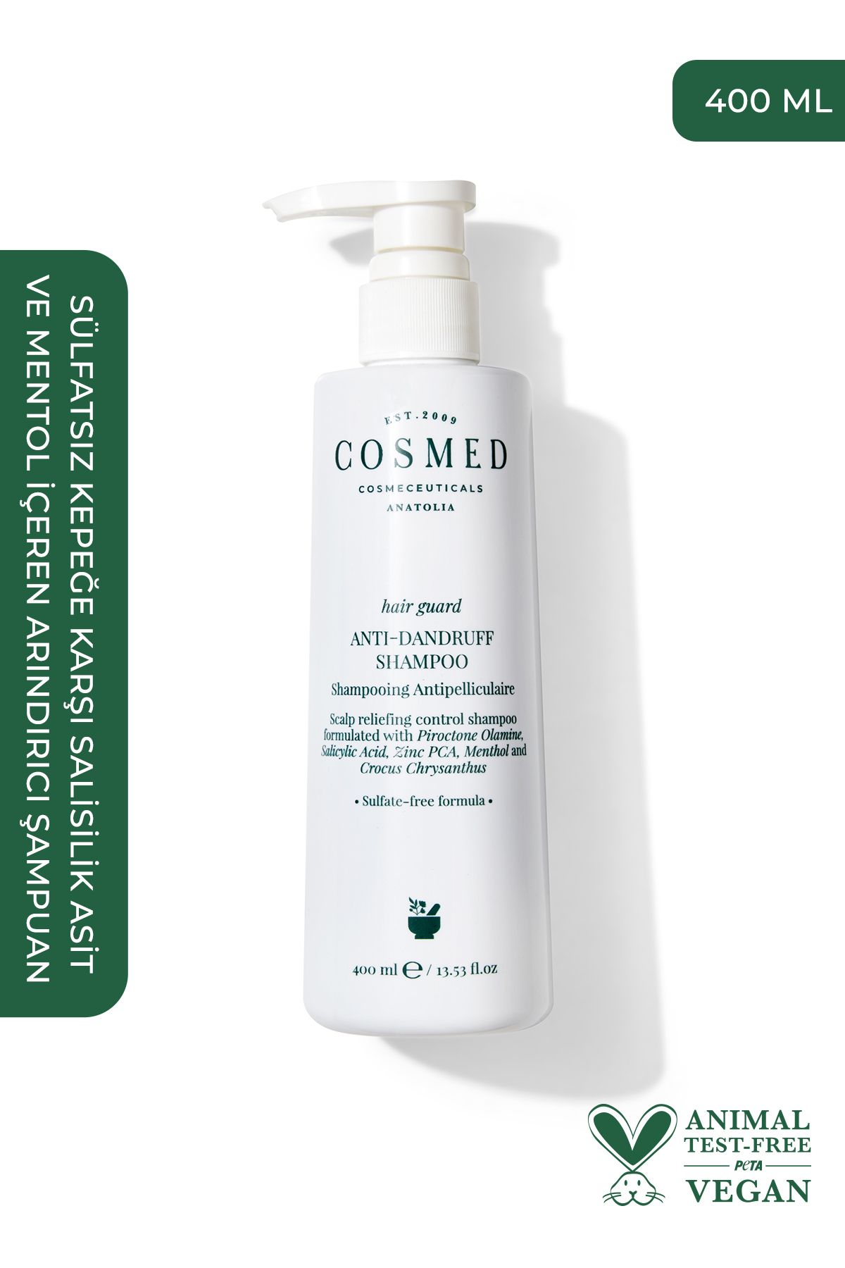 COSMED Hair Guard Anti-dandruff Shampoo 400 Ml
