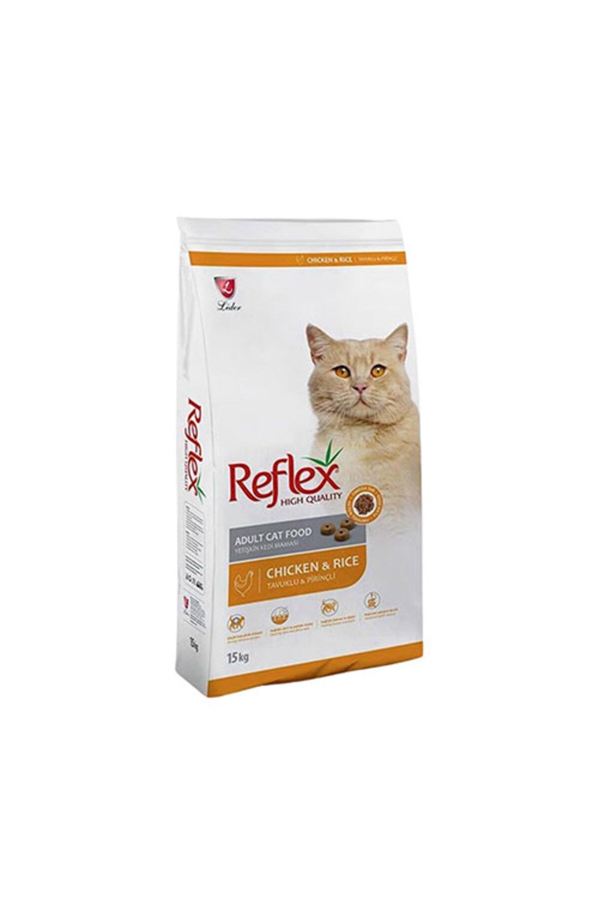 Reflex Tavuklu Ve Pirinçli Yetişkin Kedi Maması 15 Kg