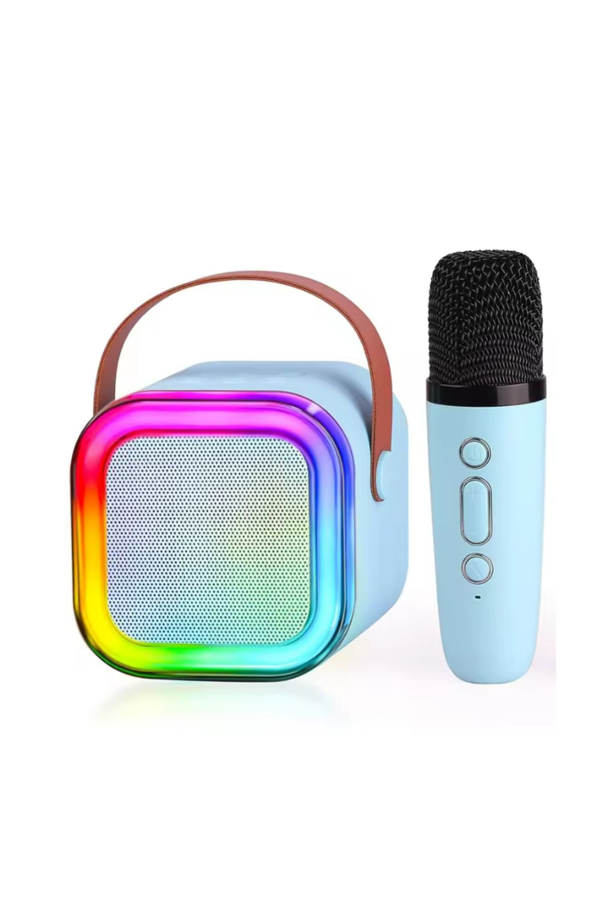 Ozmik K12 Mini taşınabilir bluetooth müzik Karaoke ses kutusu hoparlör Bej