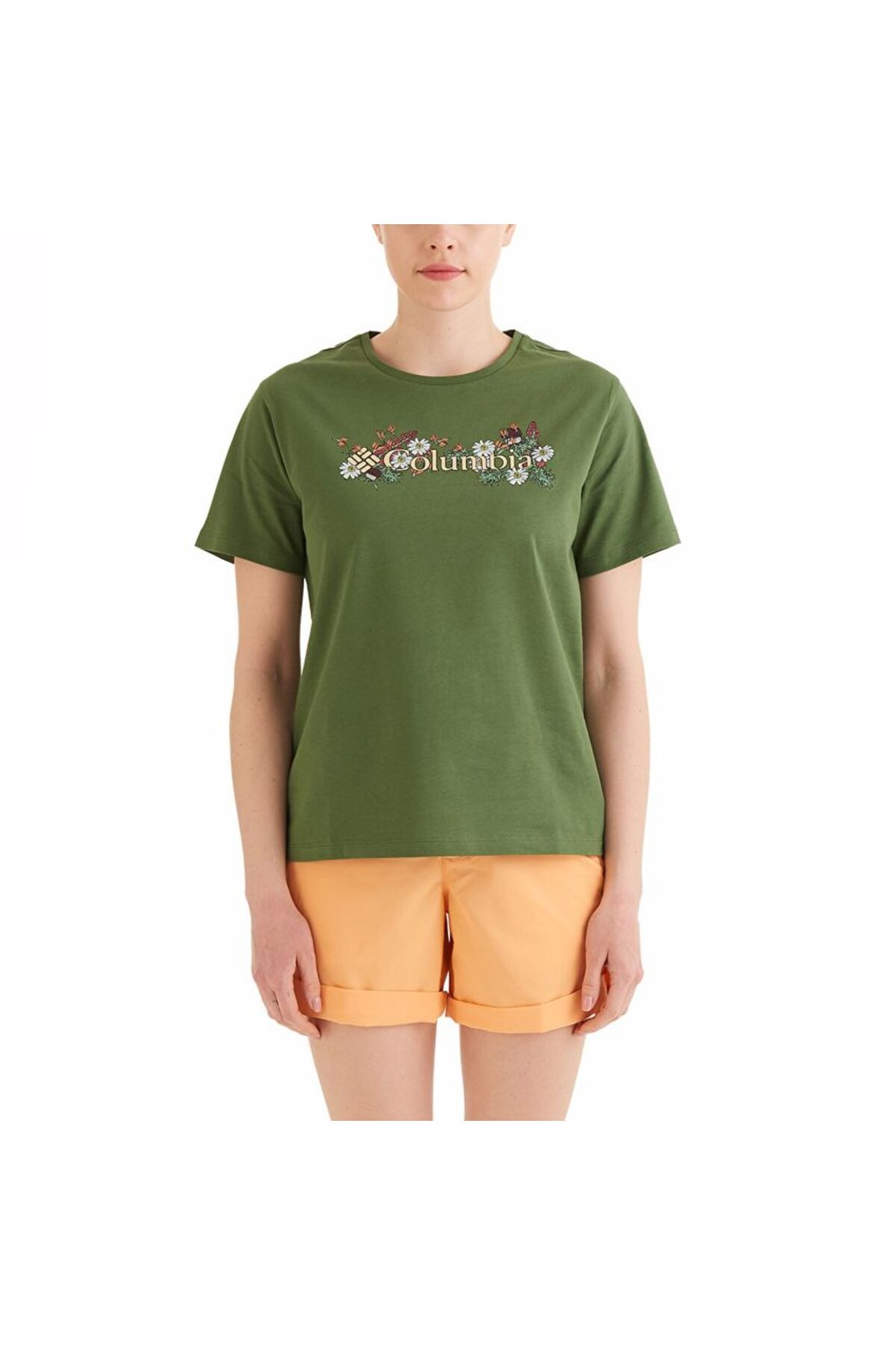 Columbia CSC North Cascade Kadın Kısa Kollu T-shirt Yeşil CS0366_352