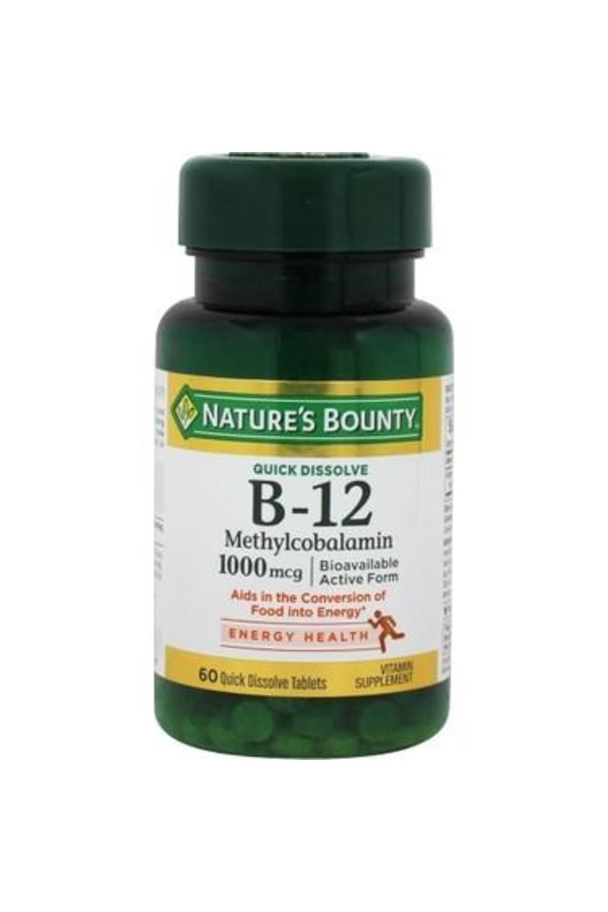 Natures Bounty Vitamin B-12 Methylcobalamin 1000uq 60 Tablet Skt:01/2023