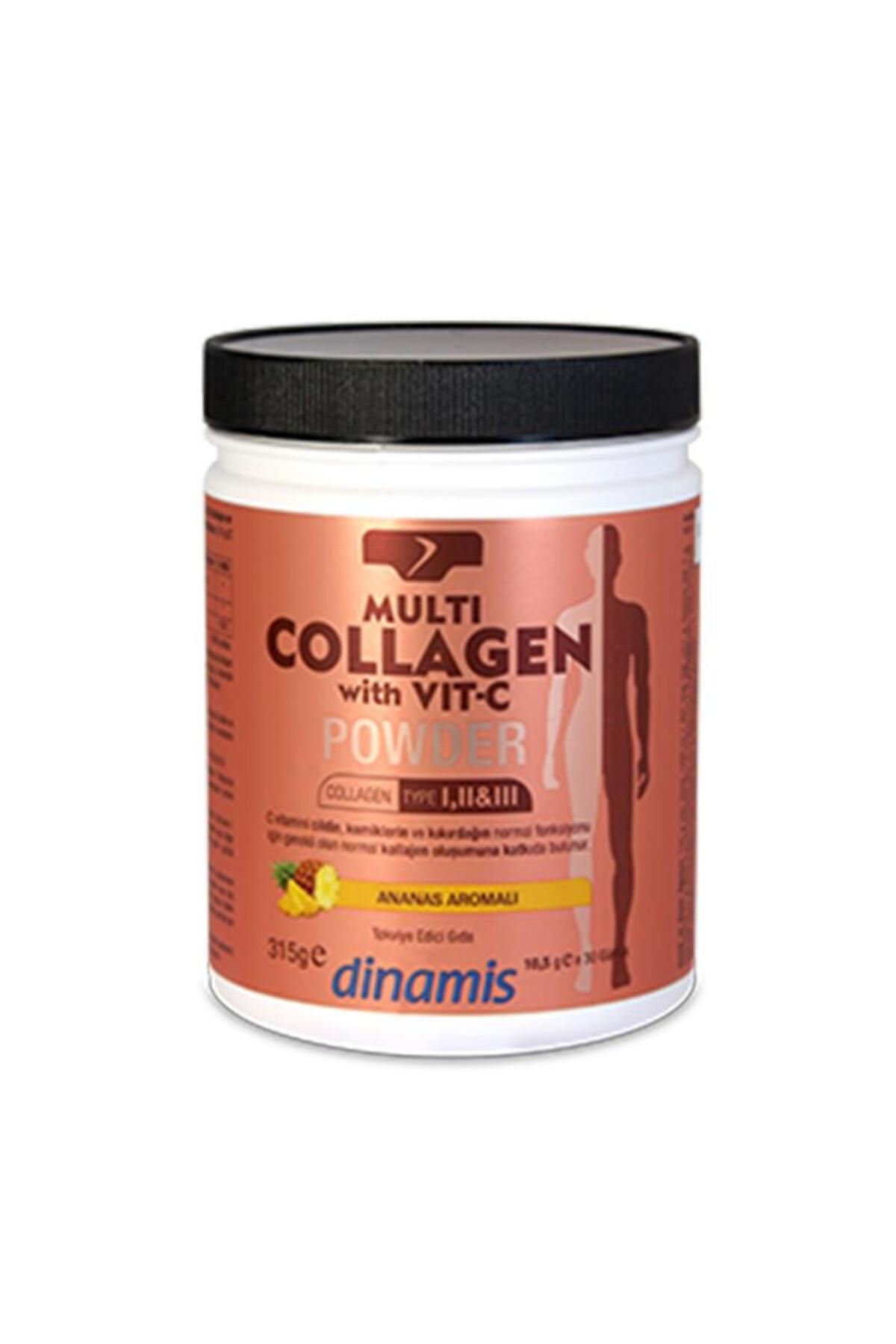 DİNAMİS Dinamis Multi Collagen With Vit C Toz Ananas Aromalı 315 gr