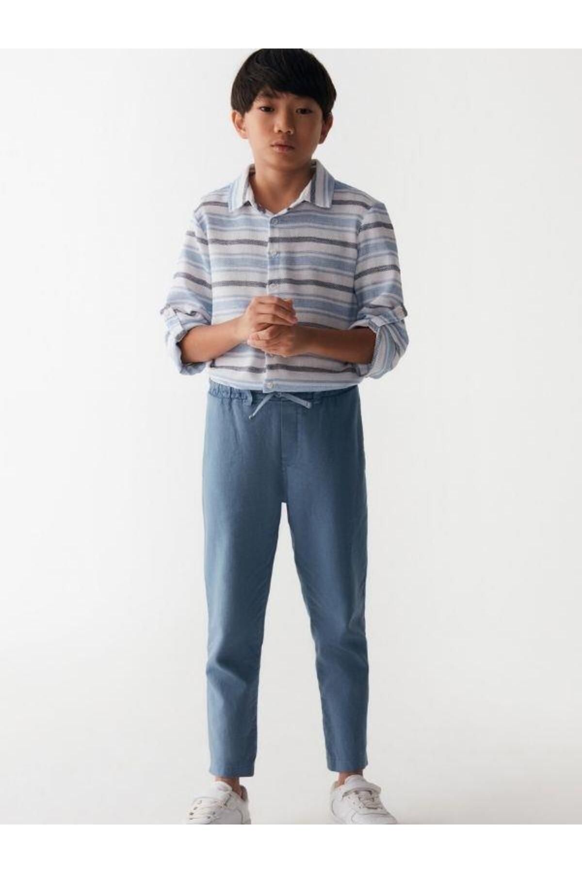 NK Erkek Çocuk Pamuklu Beli Lastikli Pantolon