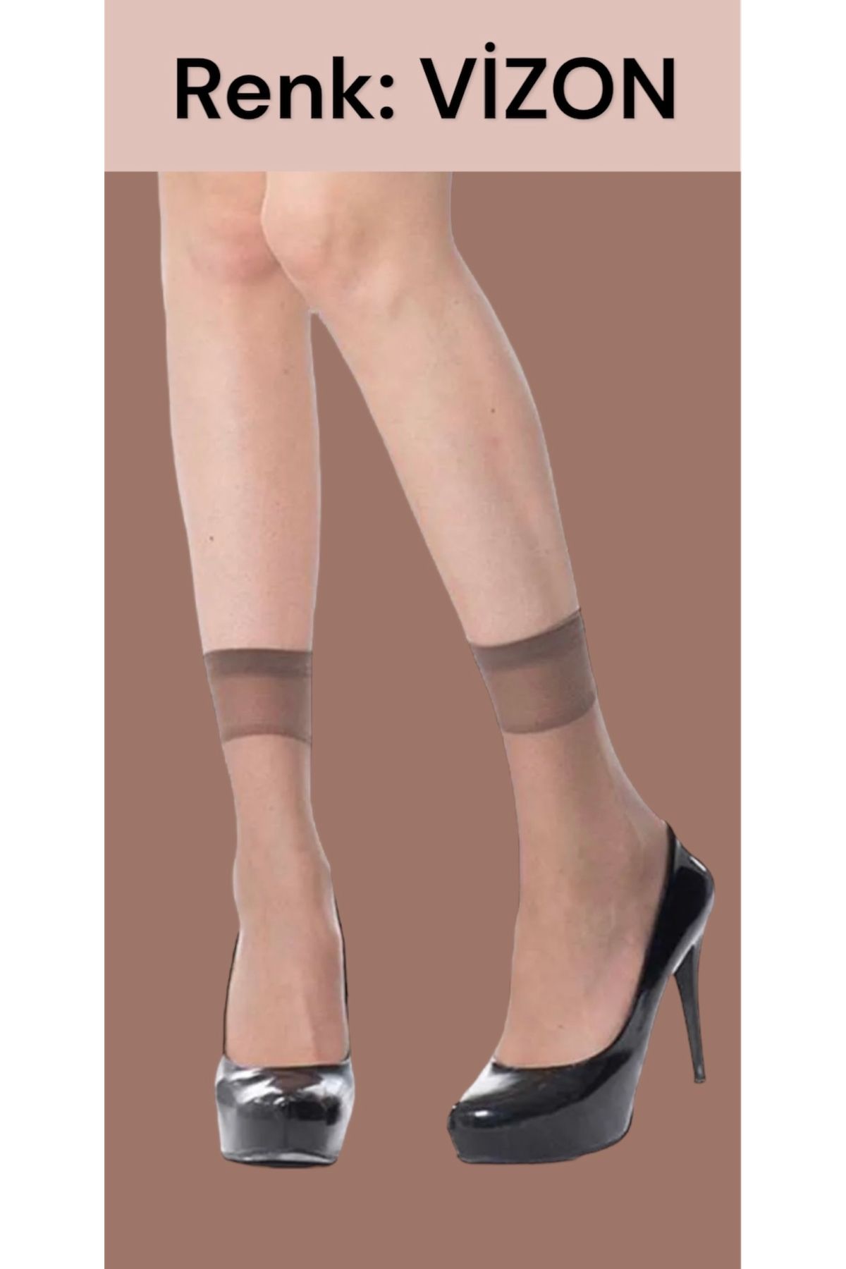 Desimo 20 Denye Mat Soket 24’lü Vizon Rengi (86) Kadın Çorabı