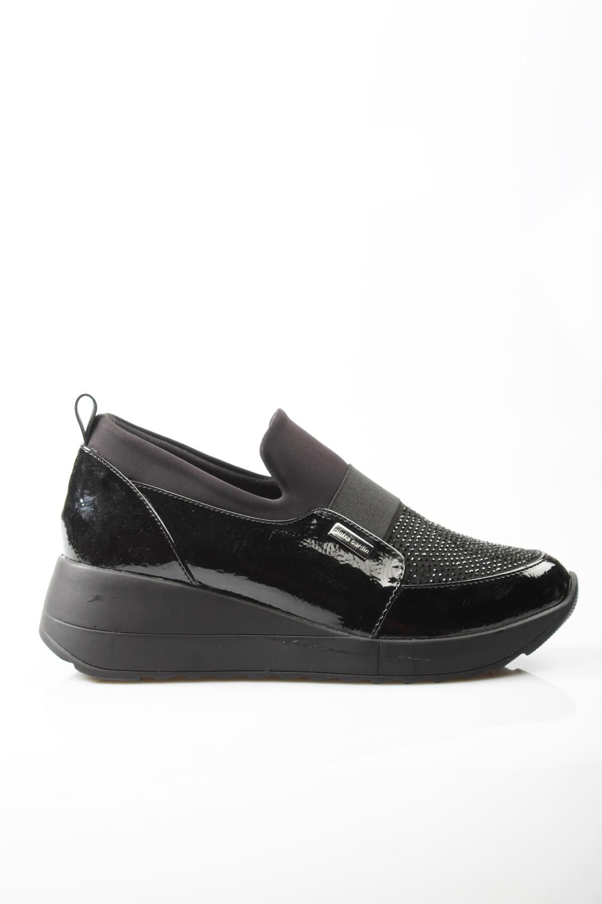 Pierre Cardin PC-52672 Parlak Siyah Kadın Ayakkabı